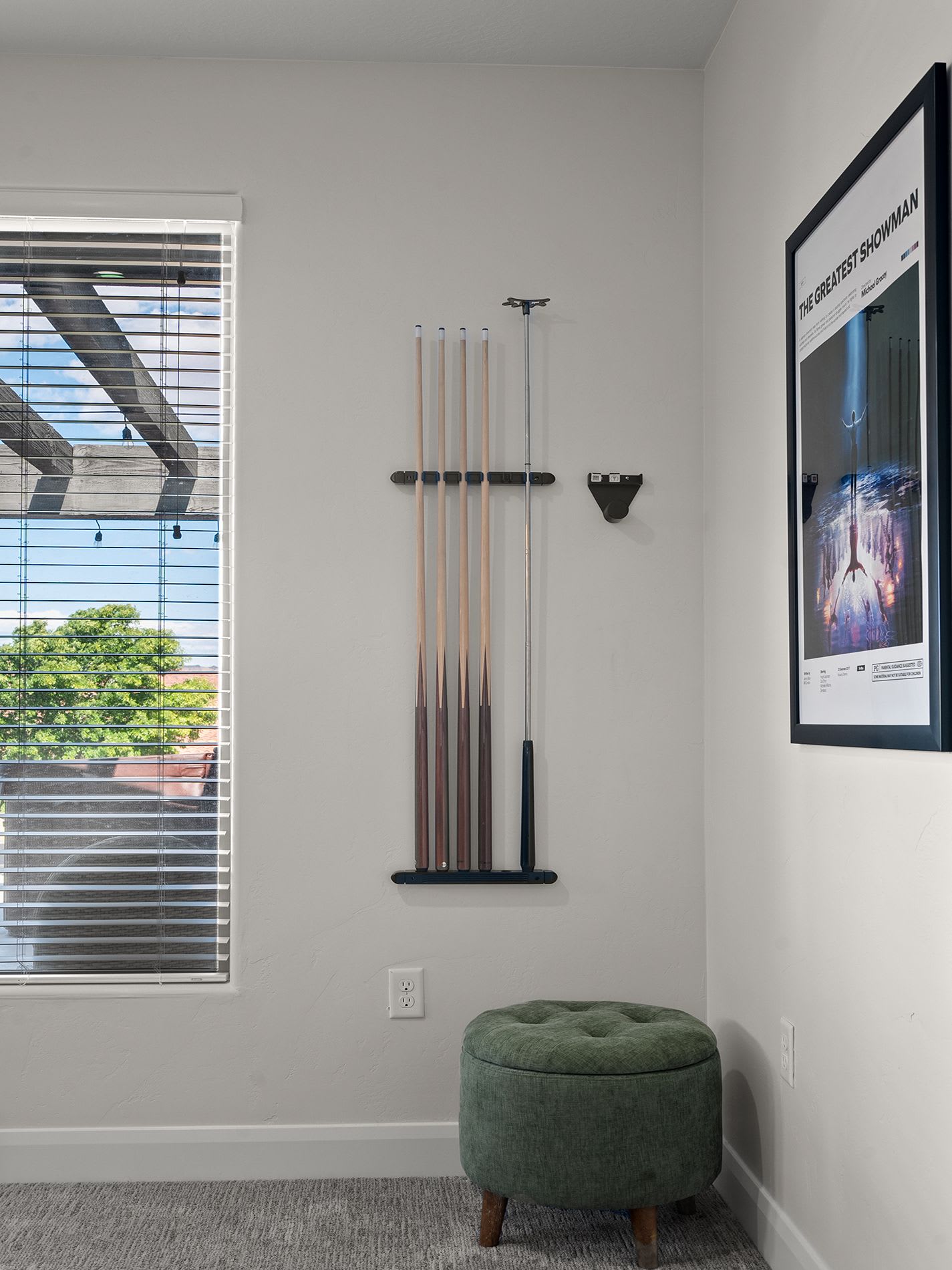 Upstairs living room with games