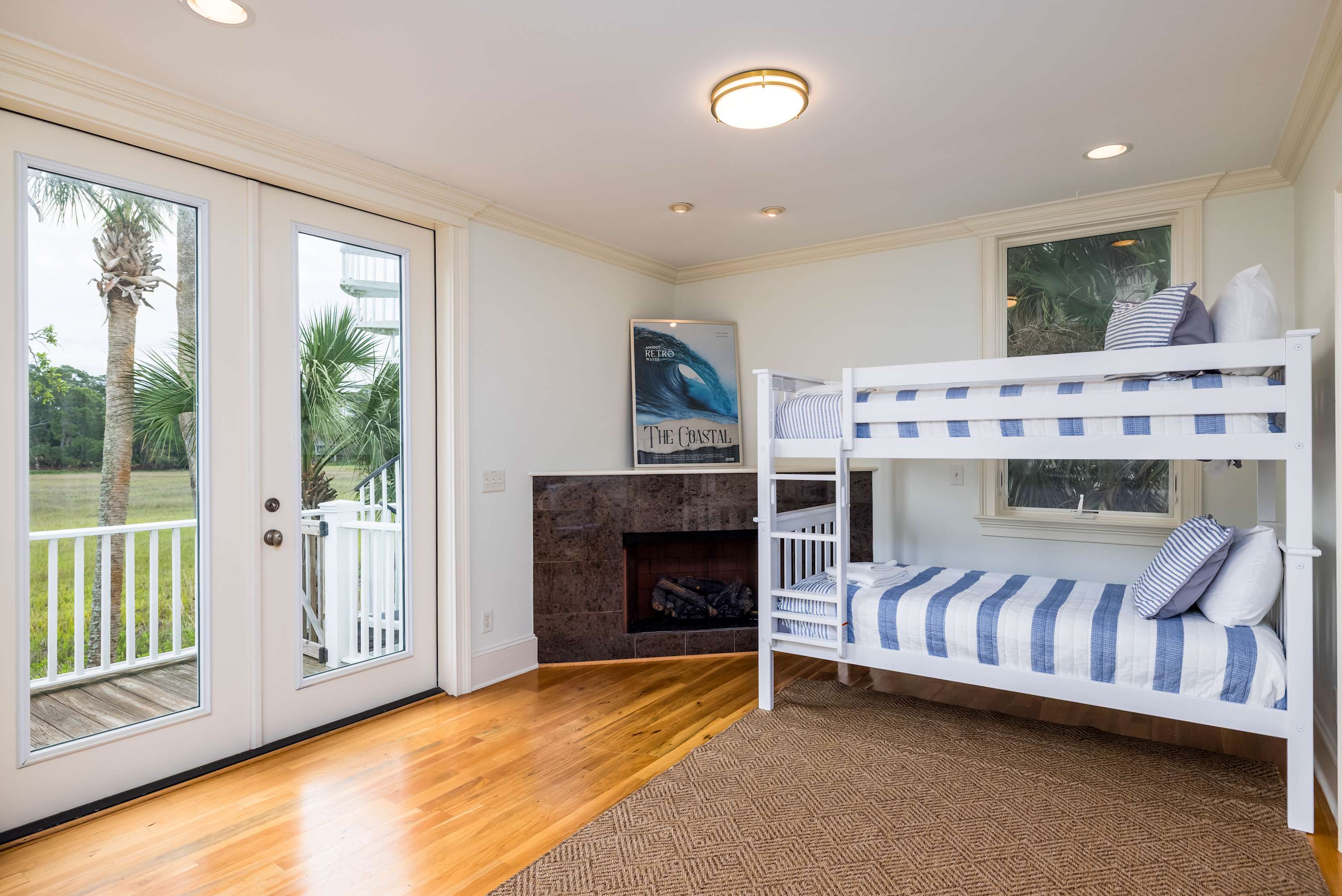 1st Level Bedroom with Twin over Twin Bunkbeds