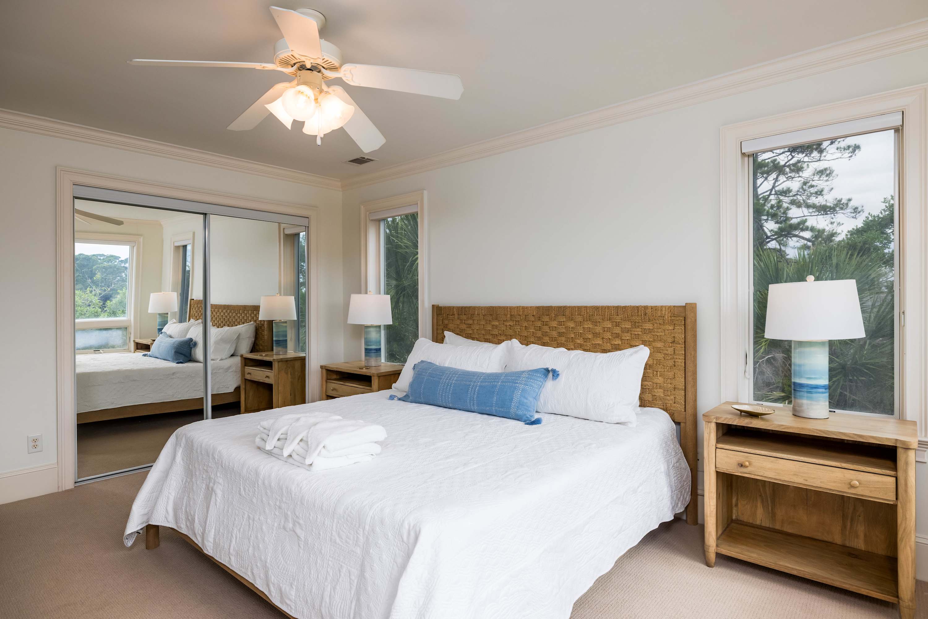 2nd Level Primary Bedroom with King Bed and Full En Suite Bathroom