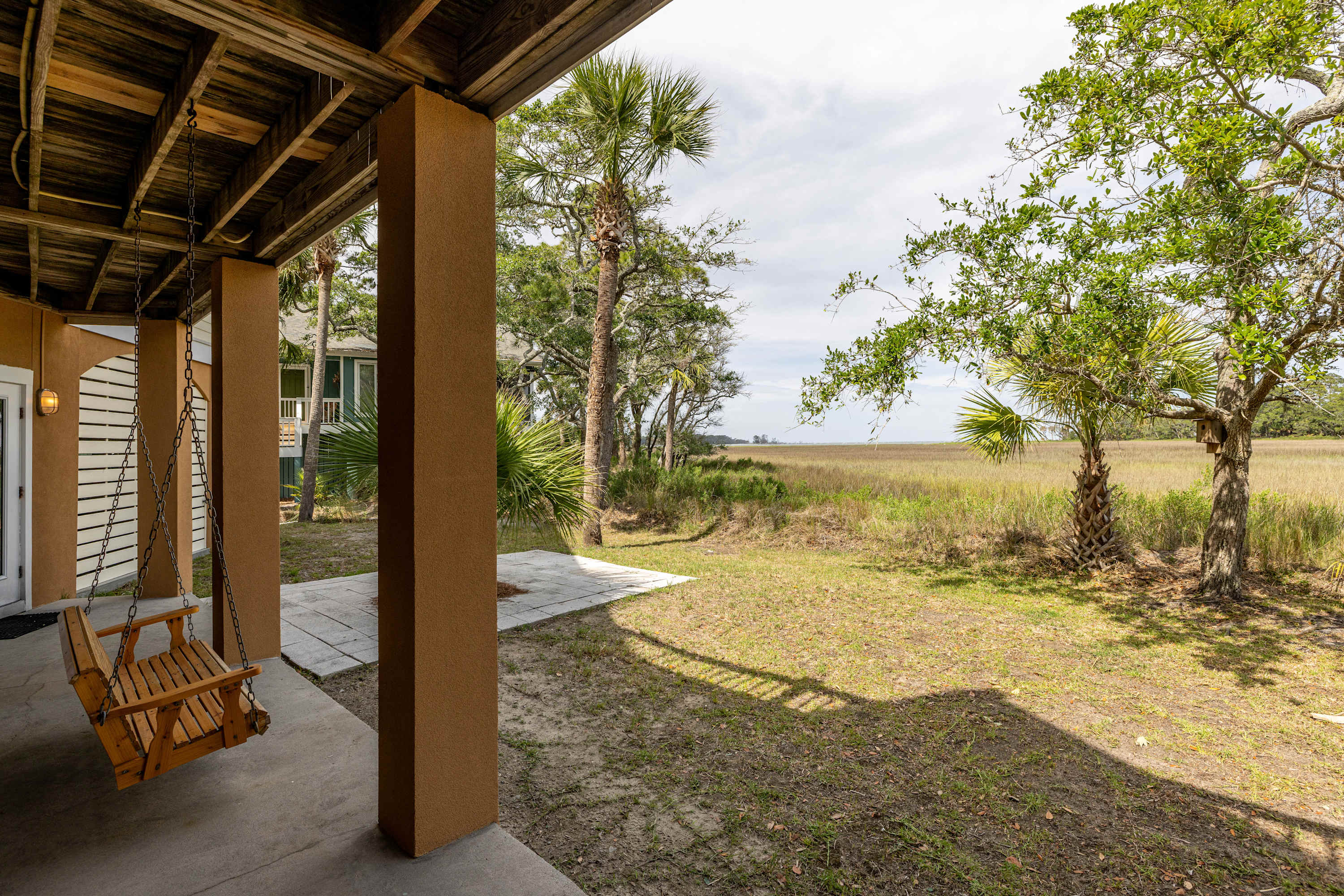 Backyard with Grill, Swing, Outdoor Shower and Access to Game Room and Sitting Room