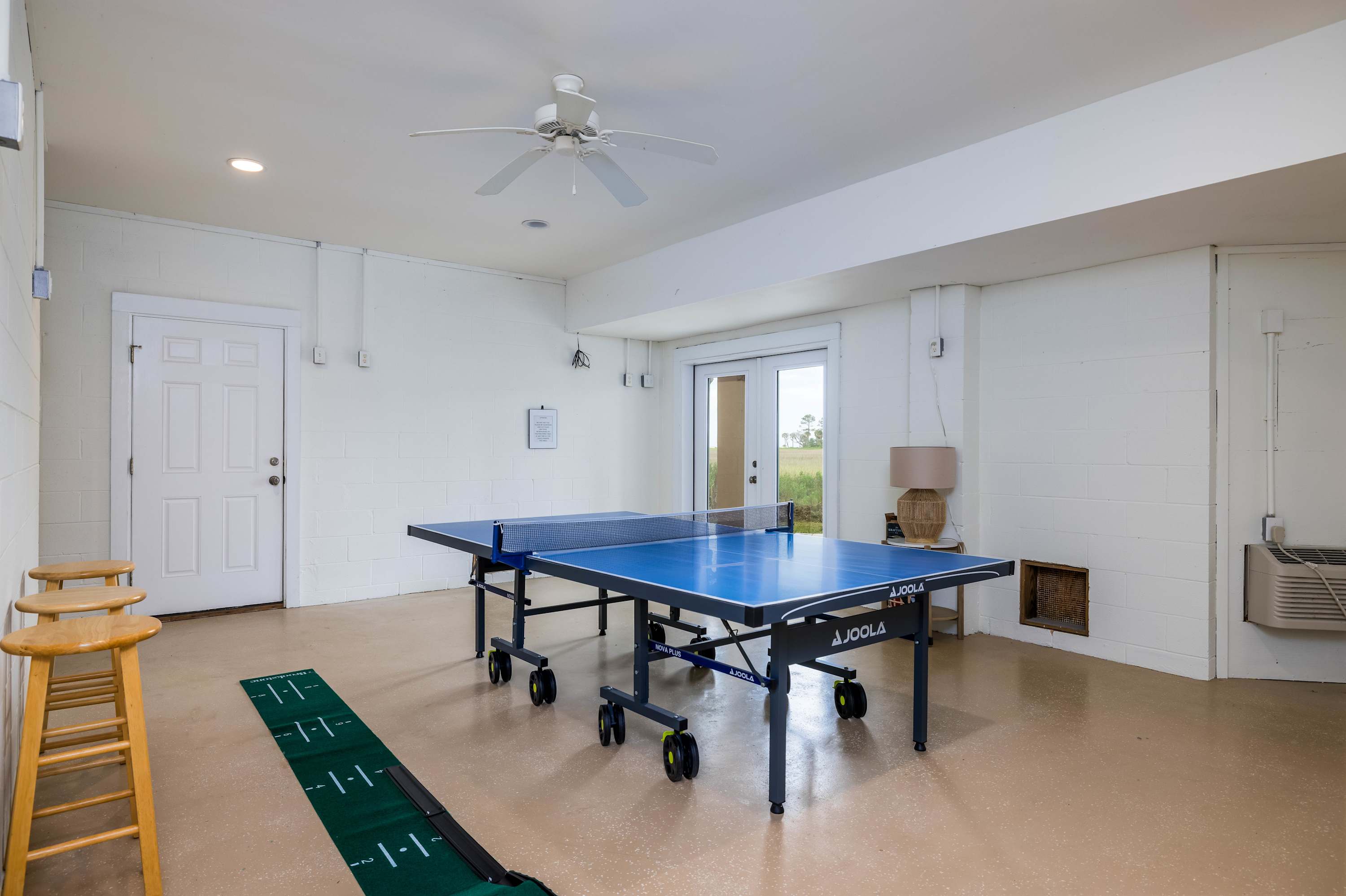 Game Room with Ping Pong Table and Putting Green