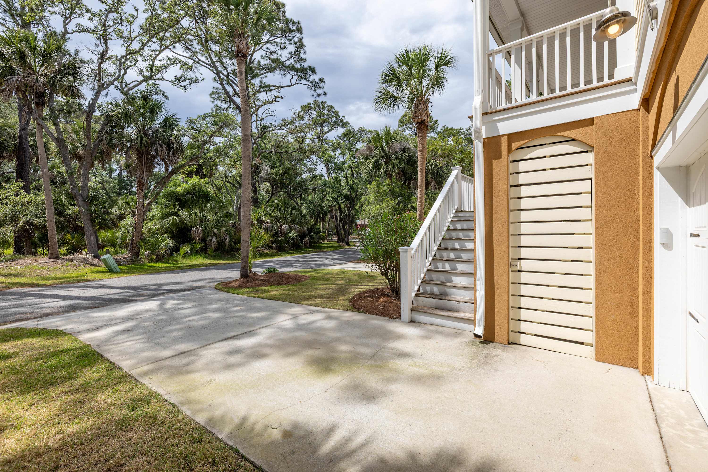 Side of the House Leading to Garage