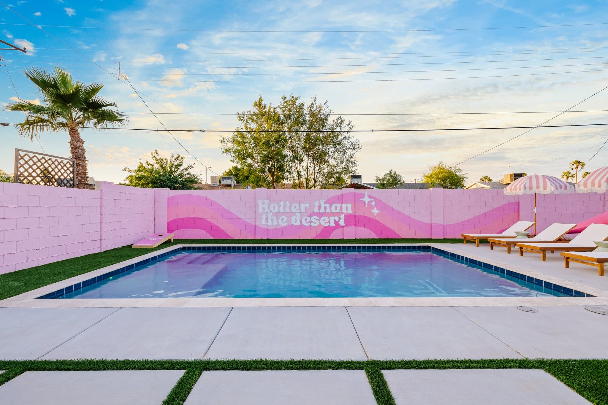Playful 4BR retreat w/ heated pool & backyard