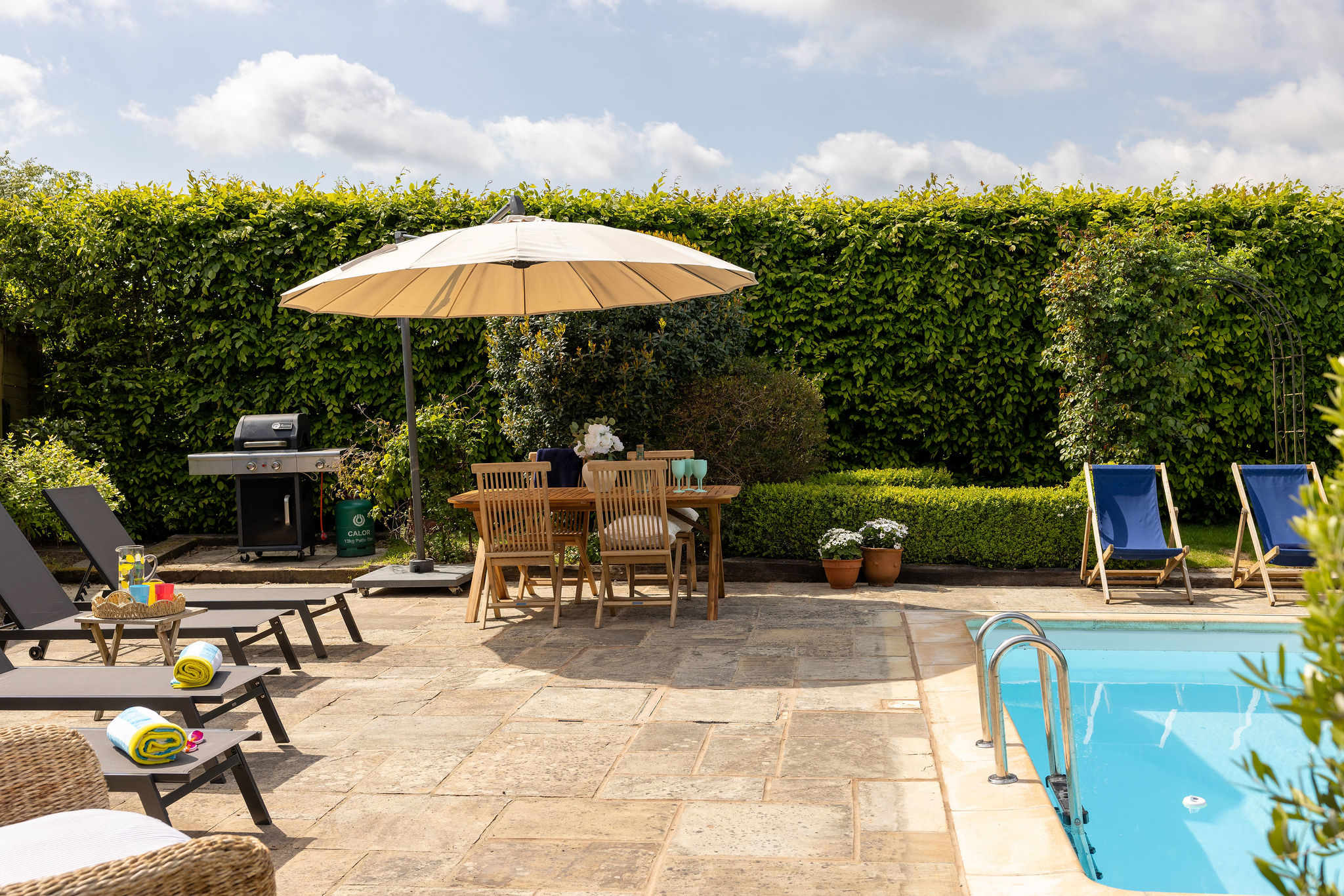 Outdoor dining area ideal for al fresco gatherings.