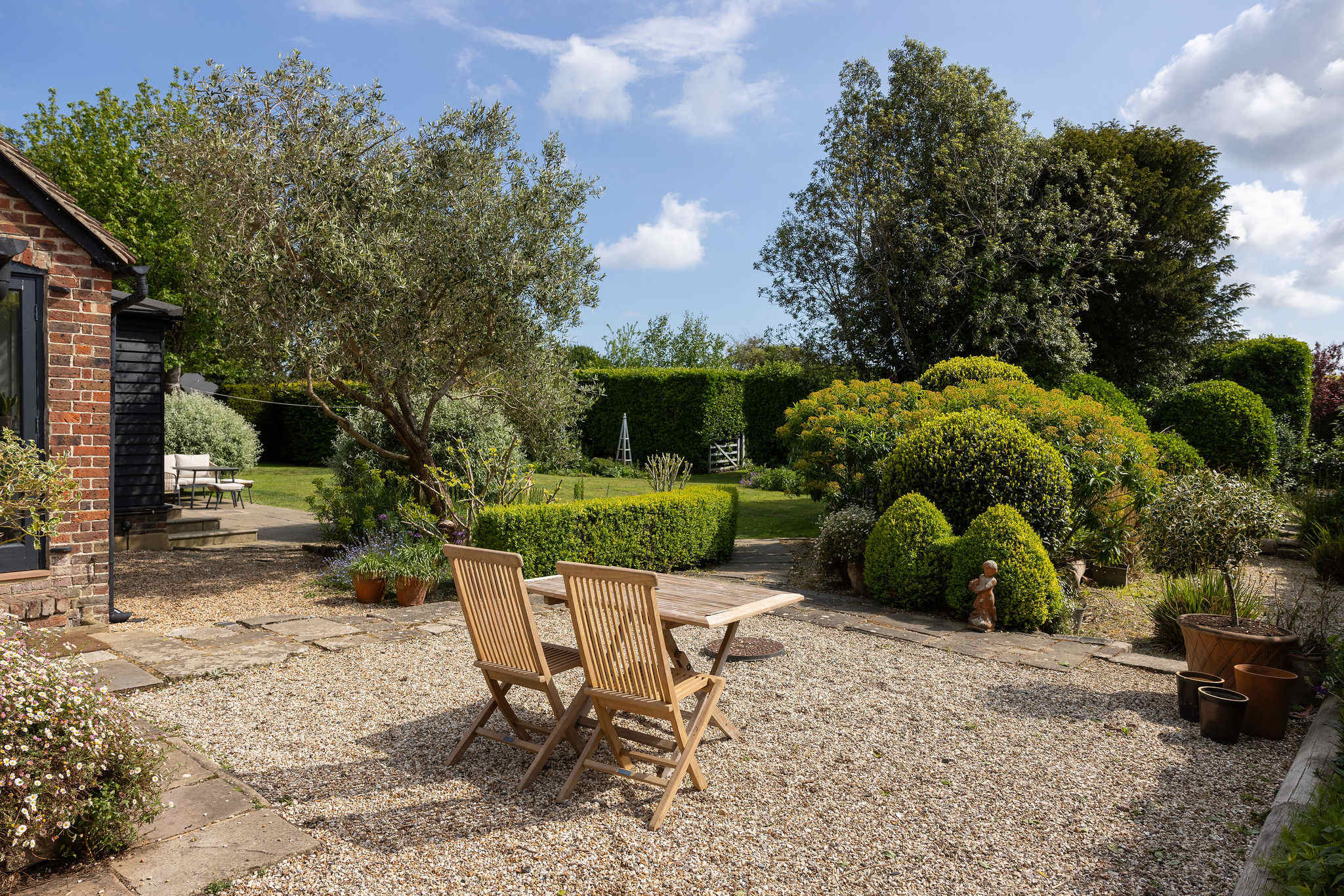 Private garden space ideal for quiet outdoor moments.