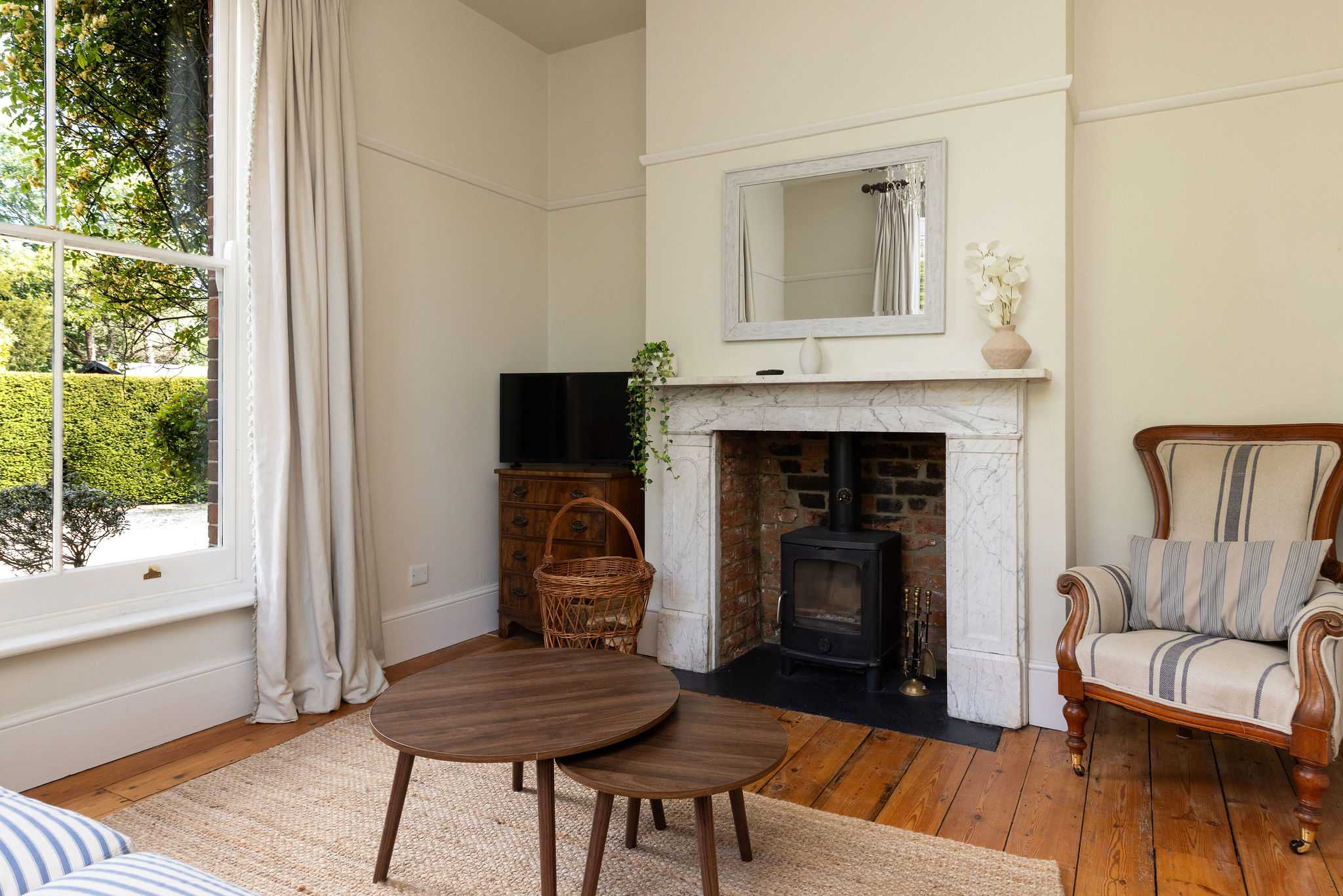 Cosy sitting area with warm countryside character.