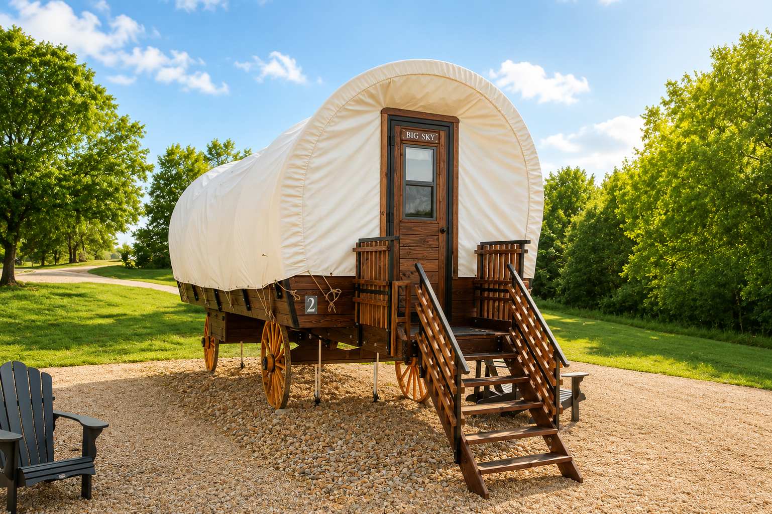 Sweethearts Wagon | Scenic Ranch with Amenities