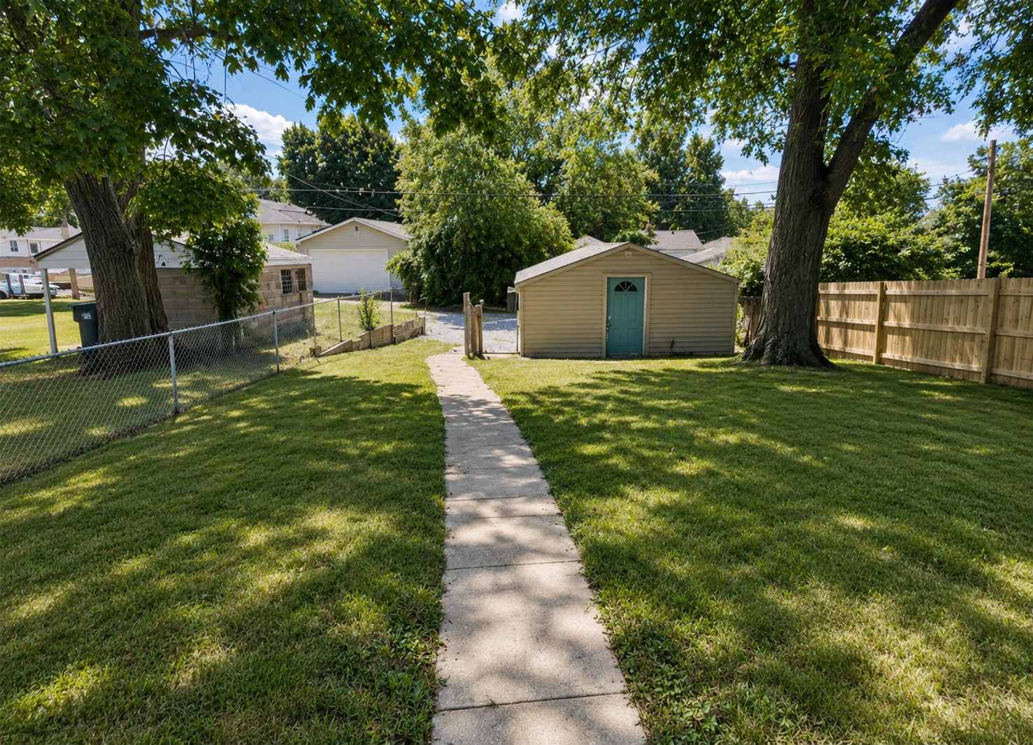Spacious Yard with Parking On-site