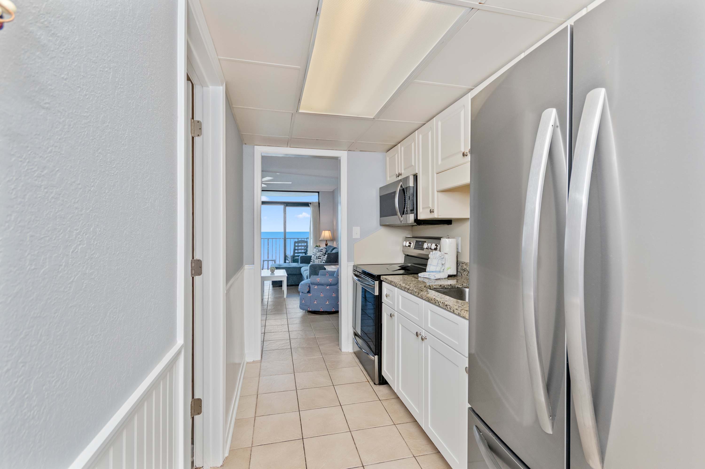 Modern appliances and plenty of counter space make vacation cooking simple and stress-free.