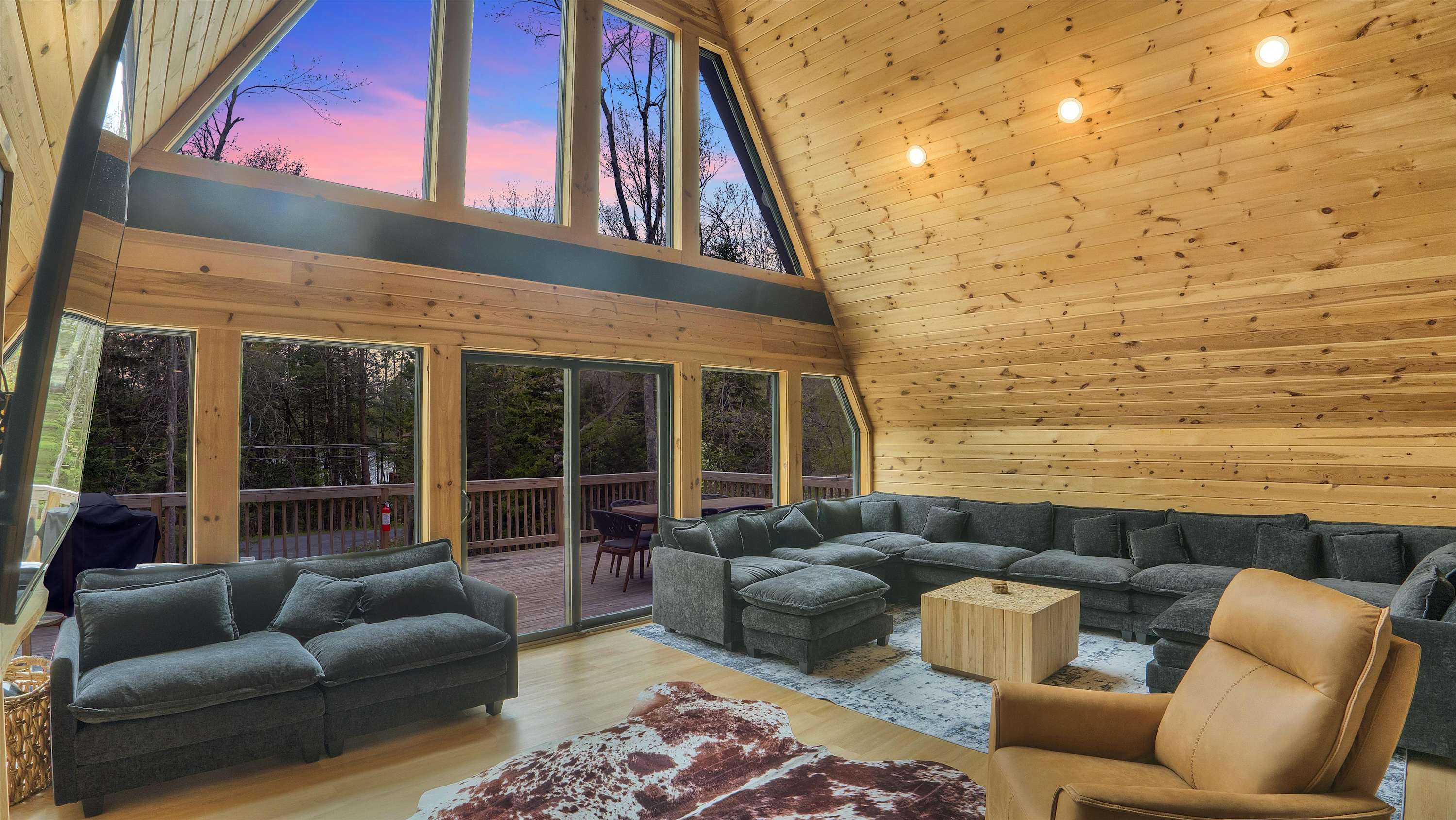 Spacious A-Frame | Hot Tub | Movie Room | Firepit