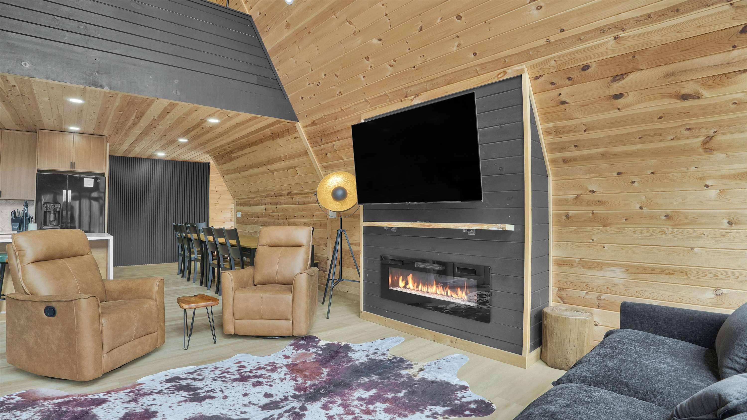 Spacious A-Frame | Hot Tub | Movie Room | Firepit