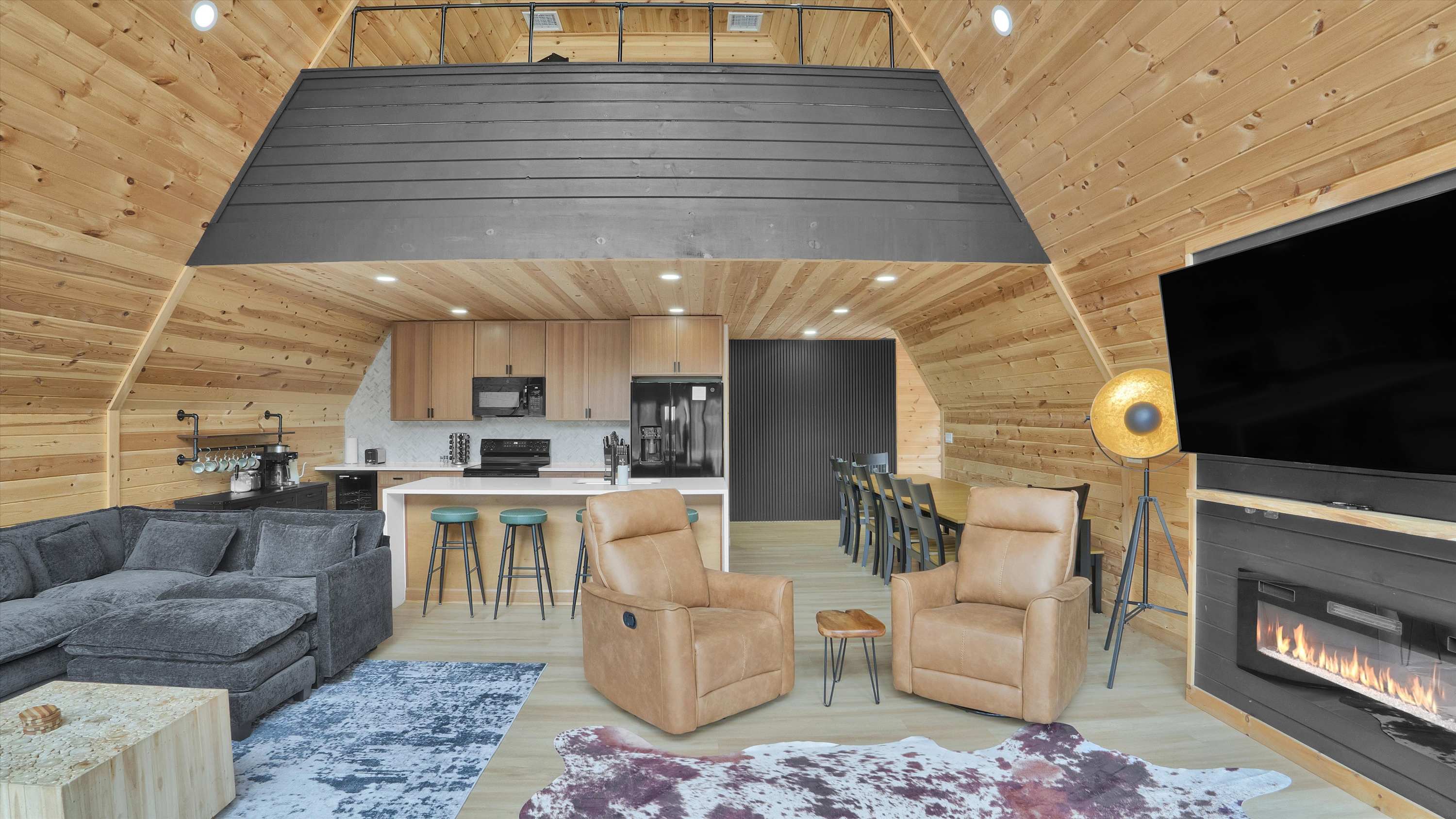 Spacious A-Frame | Hot Tub | Movie Room | Firepit