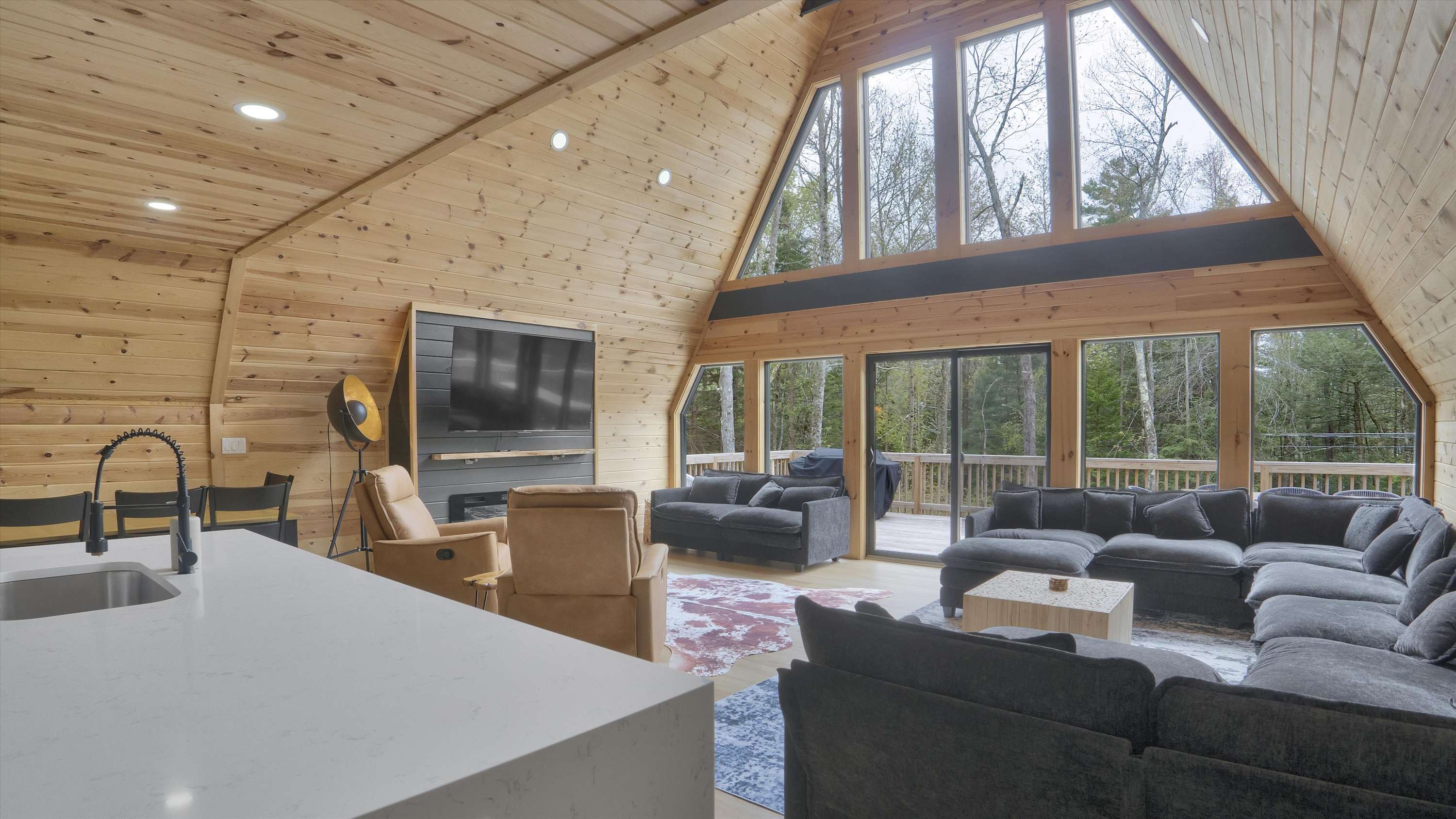 Spacious A-Frame | Hot Tub | Movie Room | Firepit