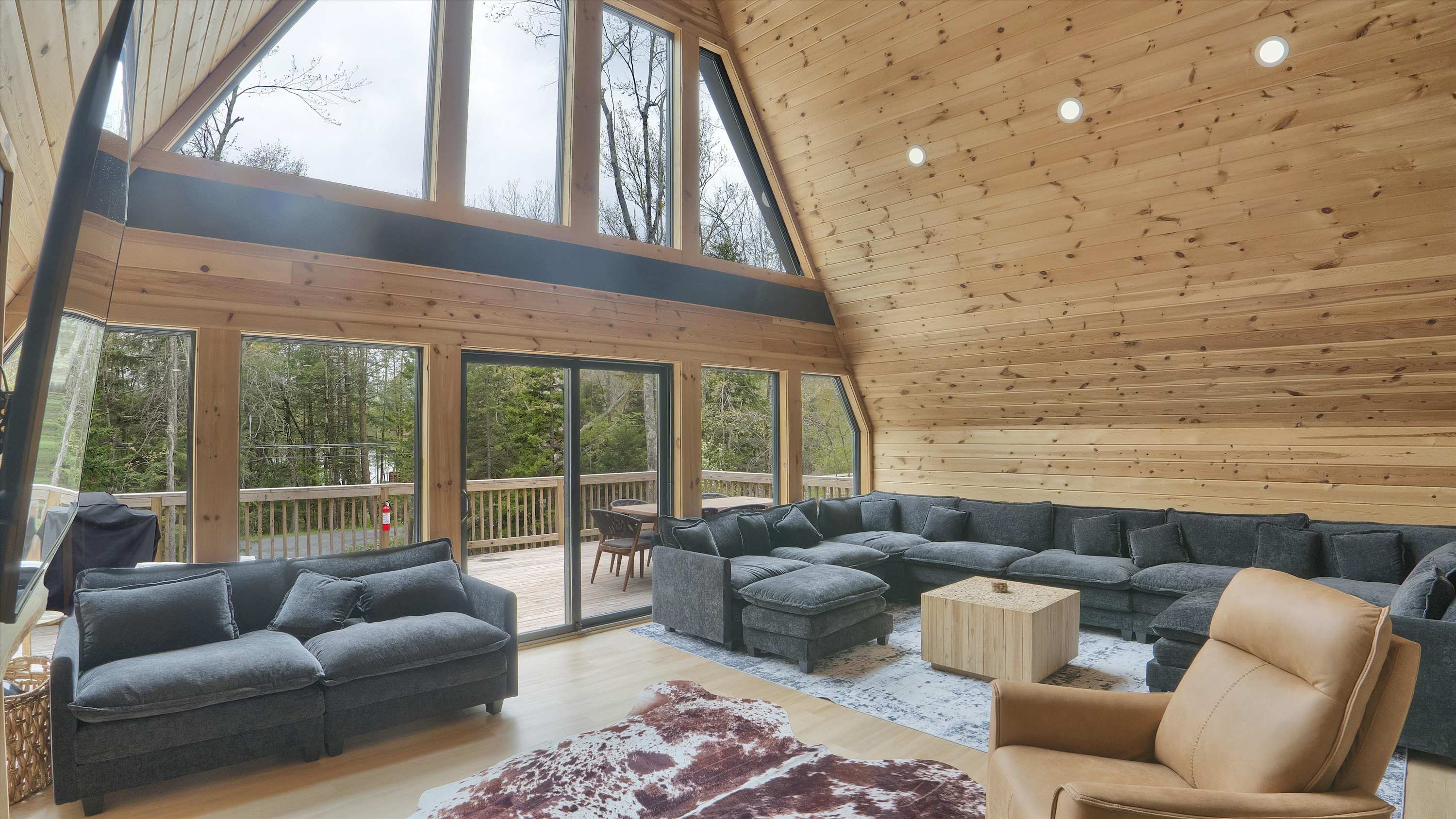 Spacious A-Frame | Hot Tub | Movie Room | Firepit