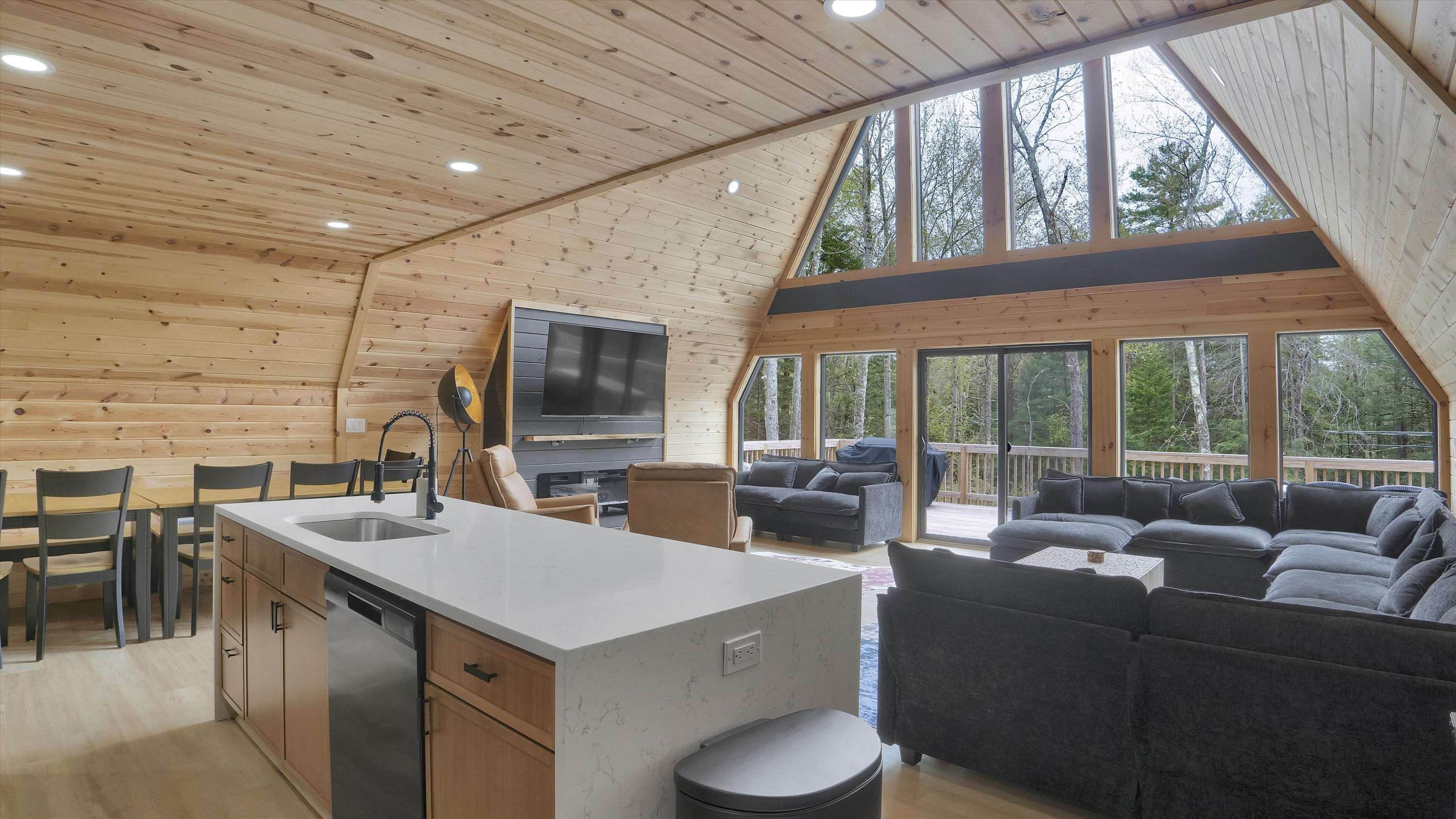 Spacious A-Frame | Hot Tub | Movie Room | Firepit