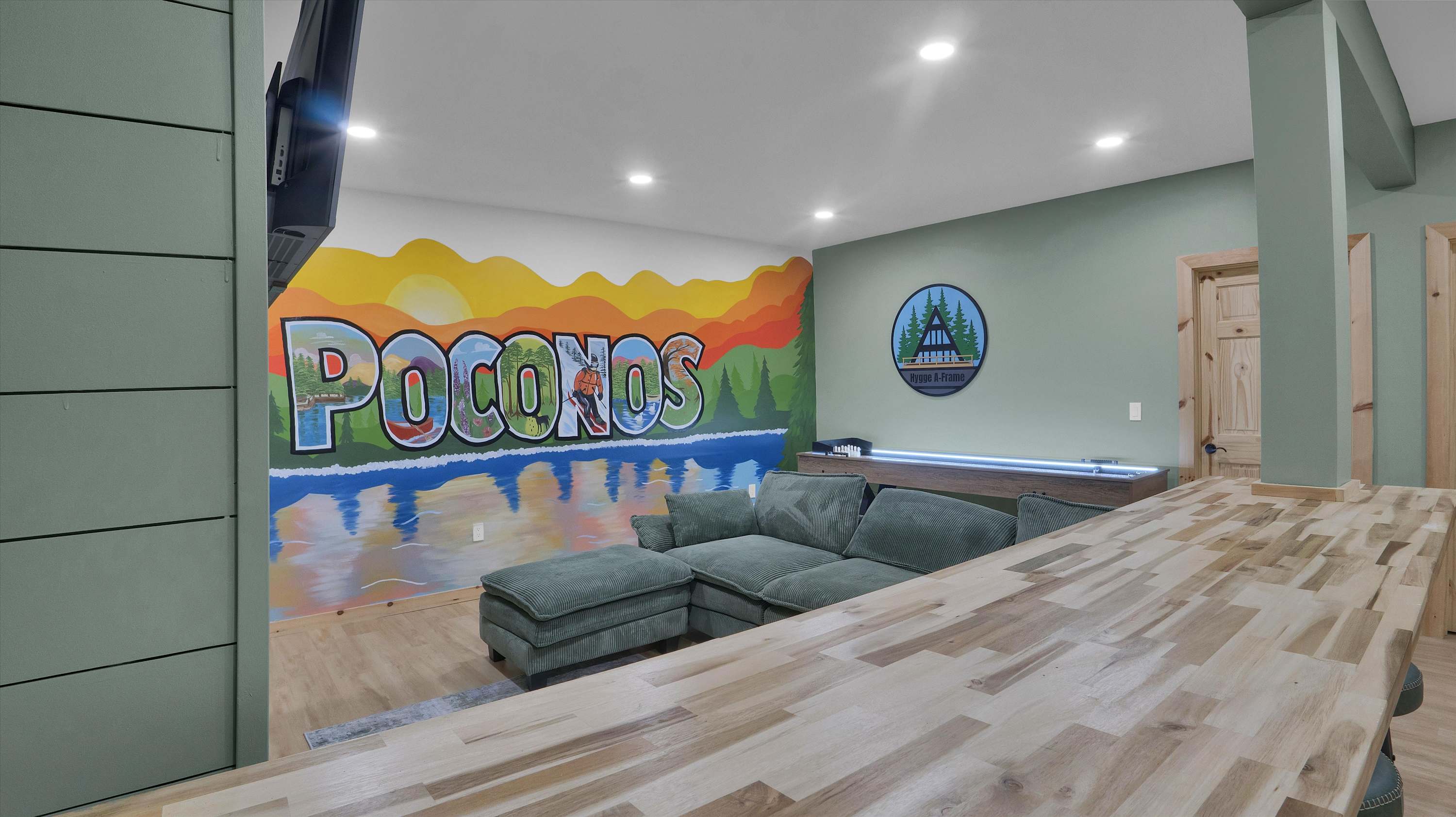 Spacious A-Frame | Hot Tub | Movie Room | Firepit