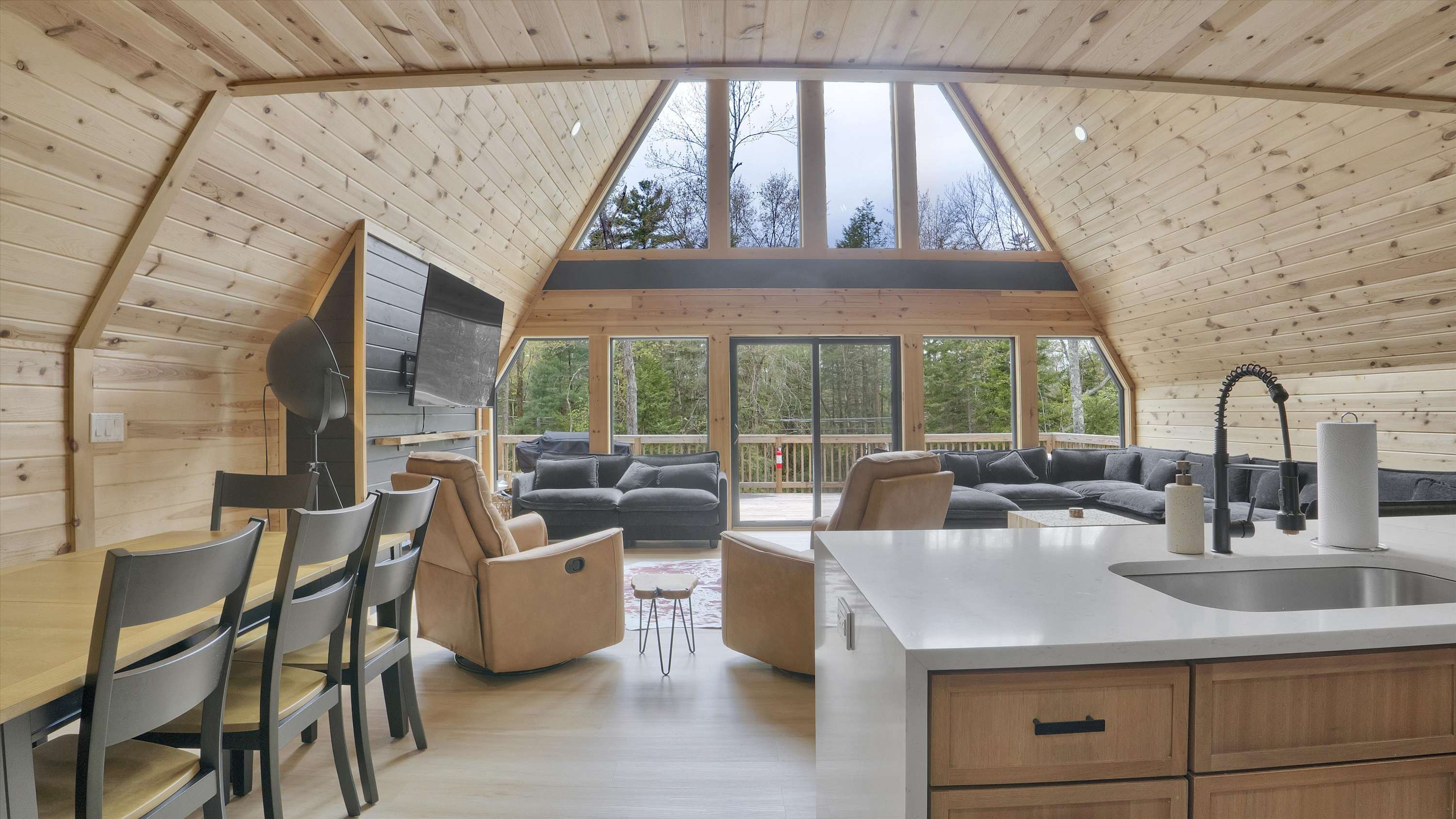 Spacious A-Frame | Hot Tub | Movie Room | Firepit