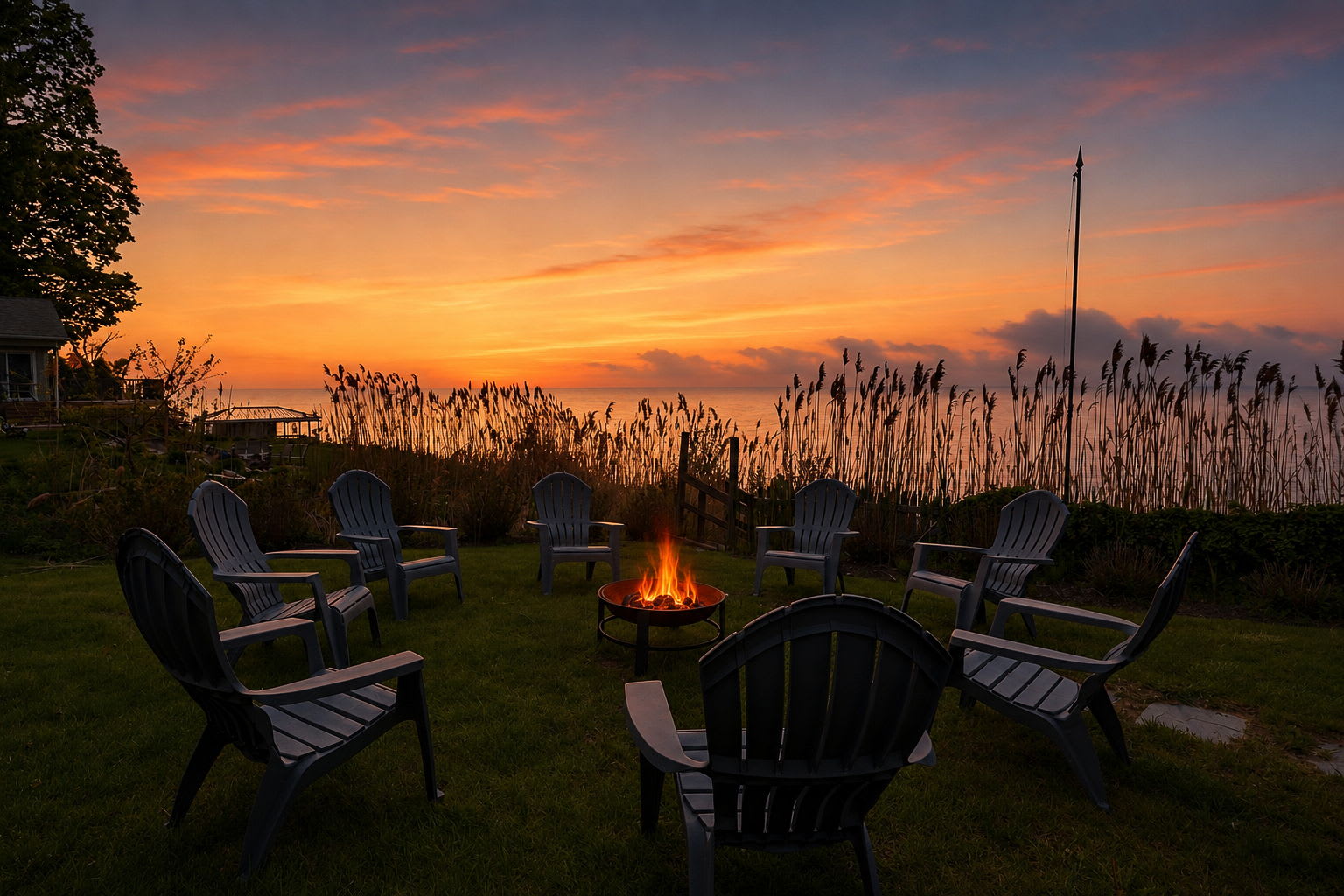 Lake Erie Beachfront Retreat - 8 BR + Private Beach & Hot tub! — Madison, OH — vacation rental