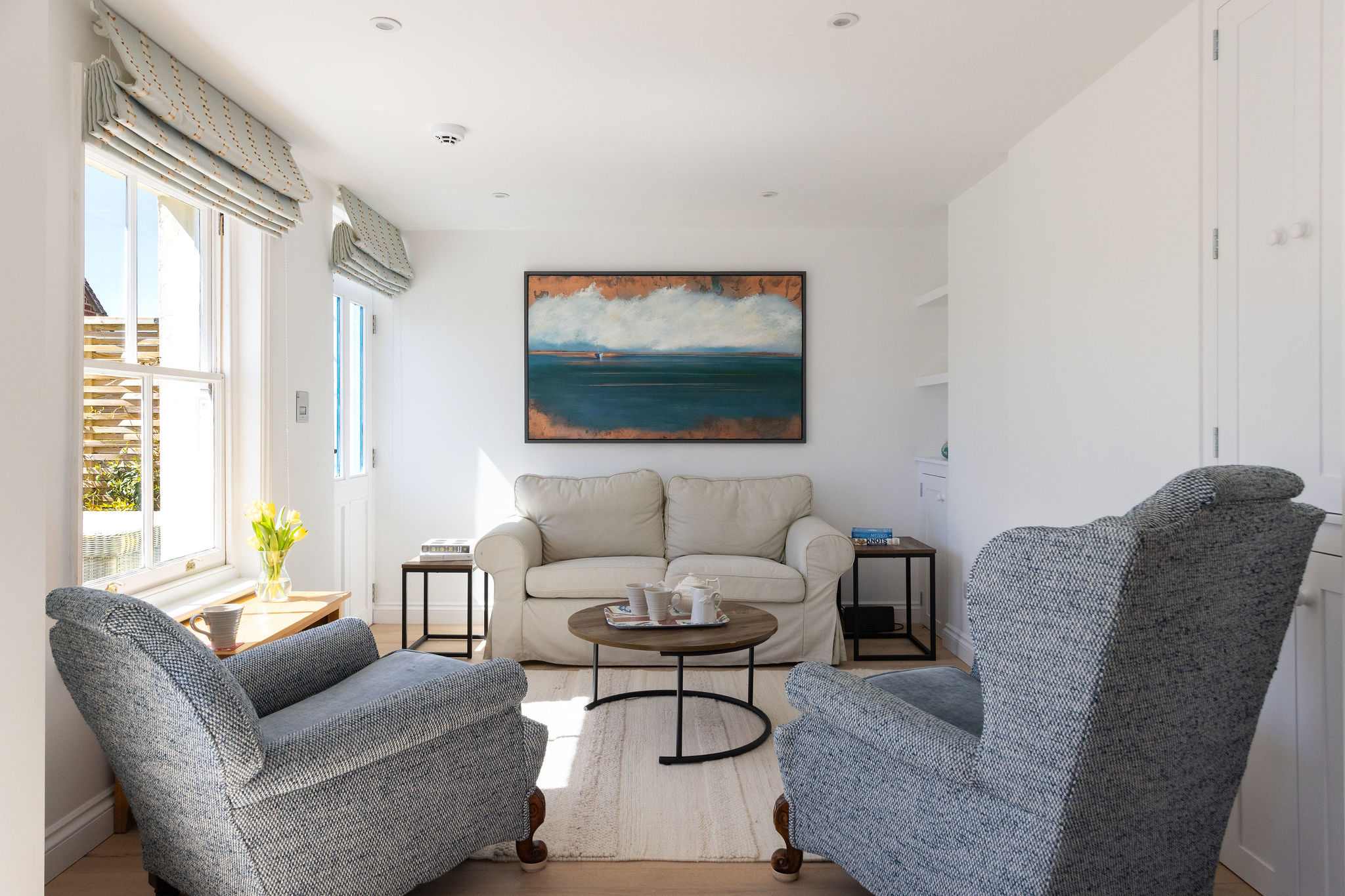 Cosy sitting room for morning coffee