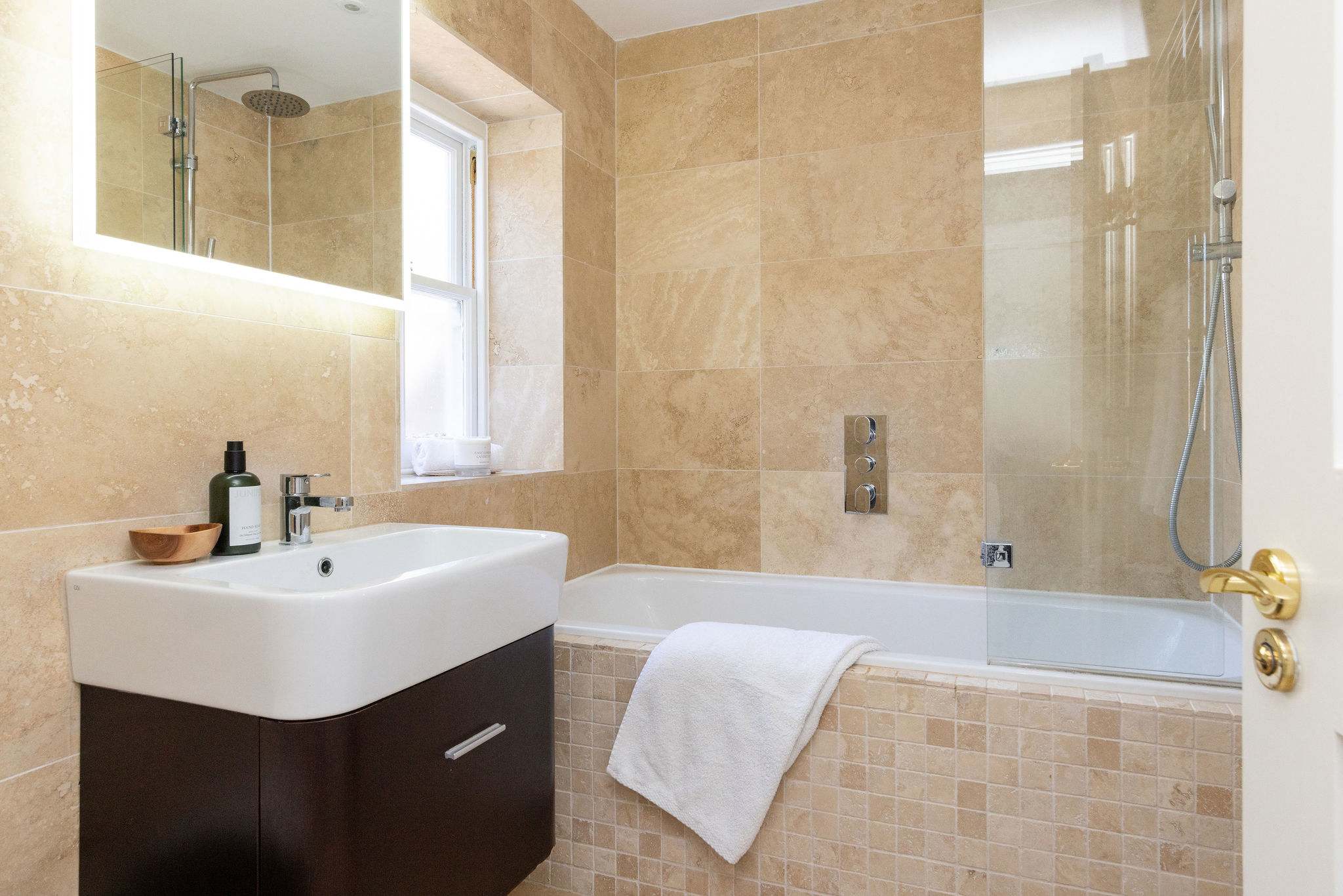 Stylish bathroom for a long soak