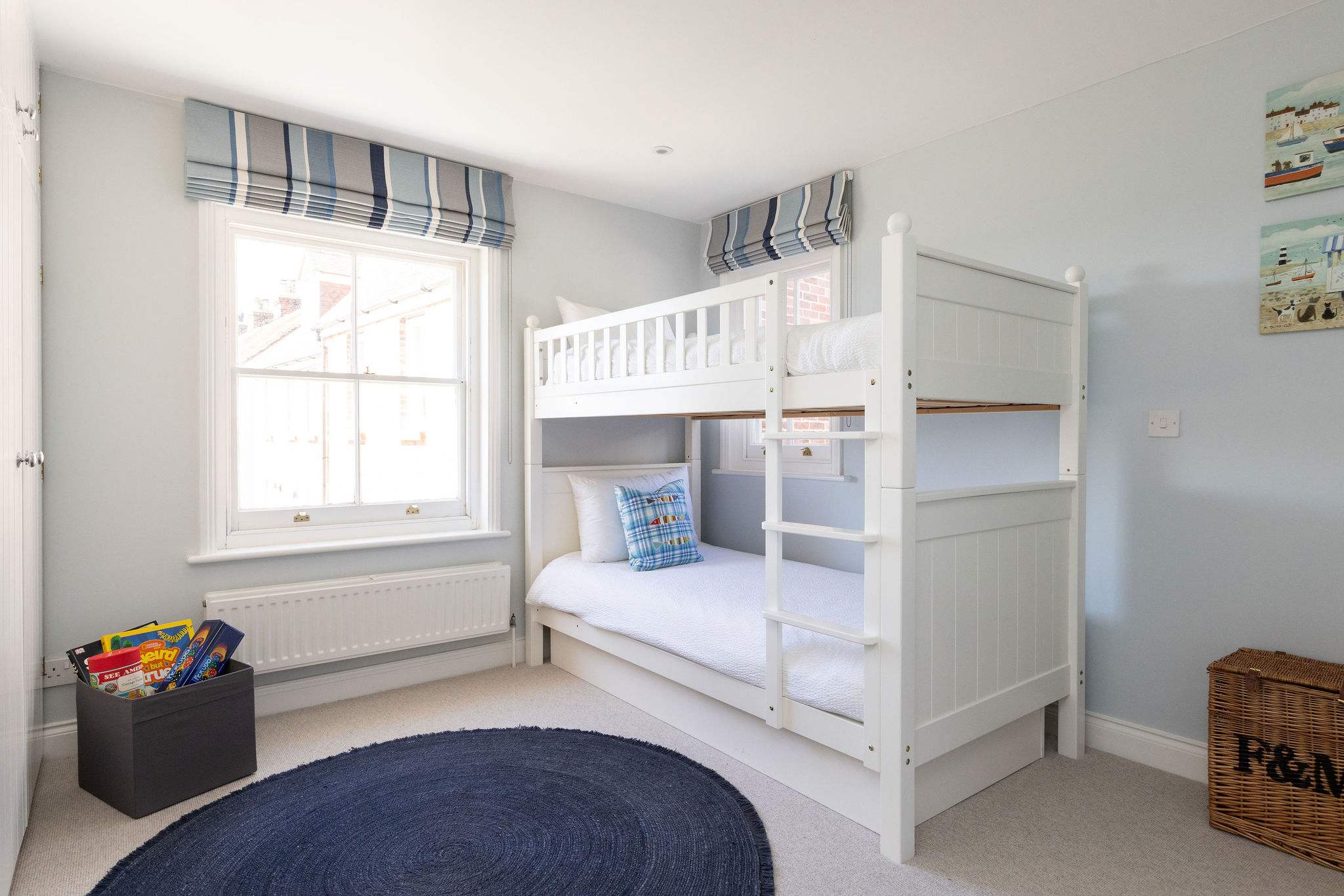 A sweet bunk room for little guests