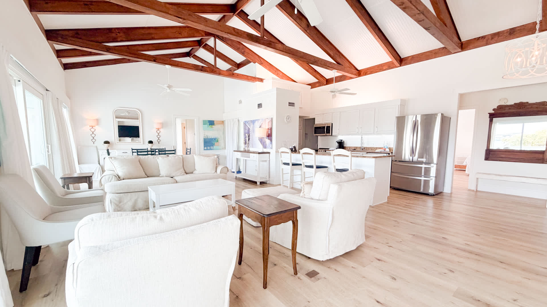 Spacious living with all the cozy touches