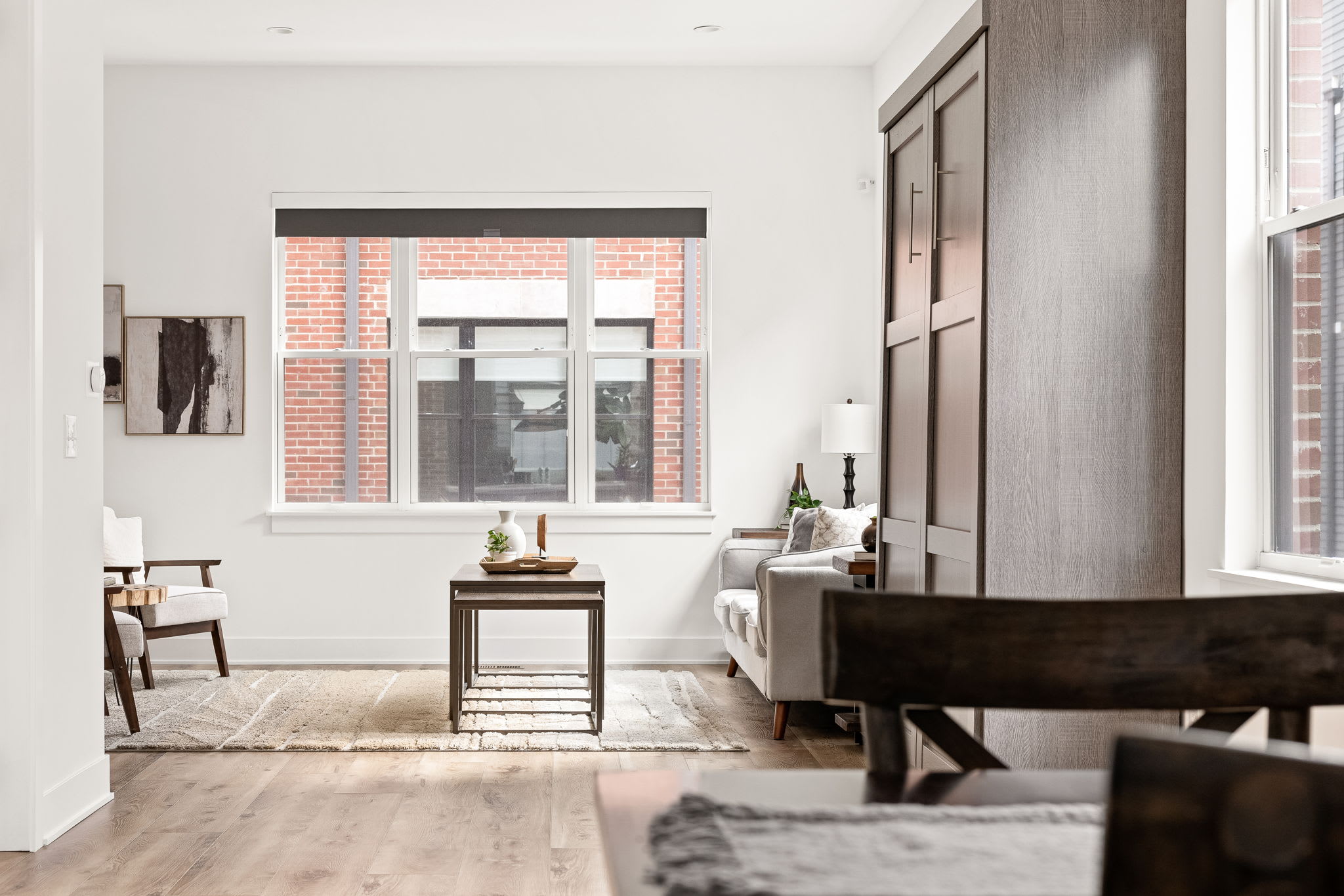 Spacious Living Area with Murphy Bed | Flexible Sleeping Space Designed for Larger Groups and Longer Stays