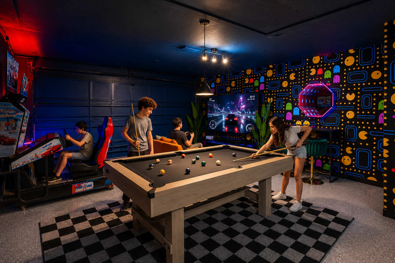 Tropical getaway w Pool, Pickleball & Game Room