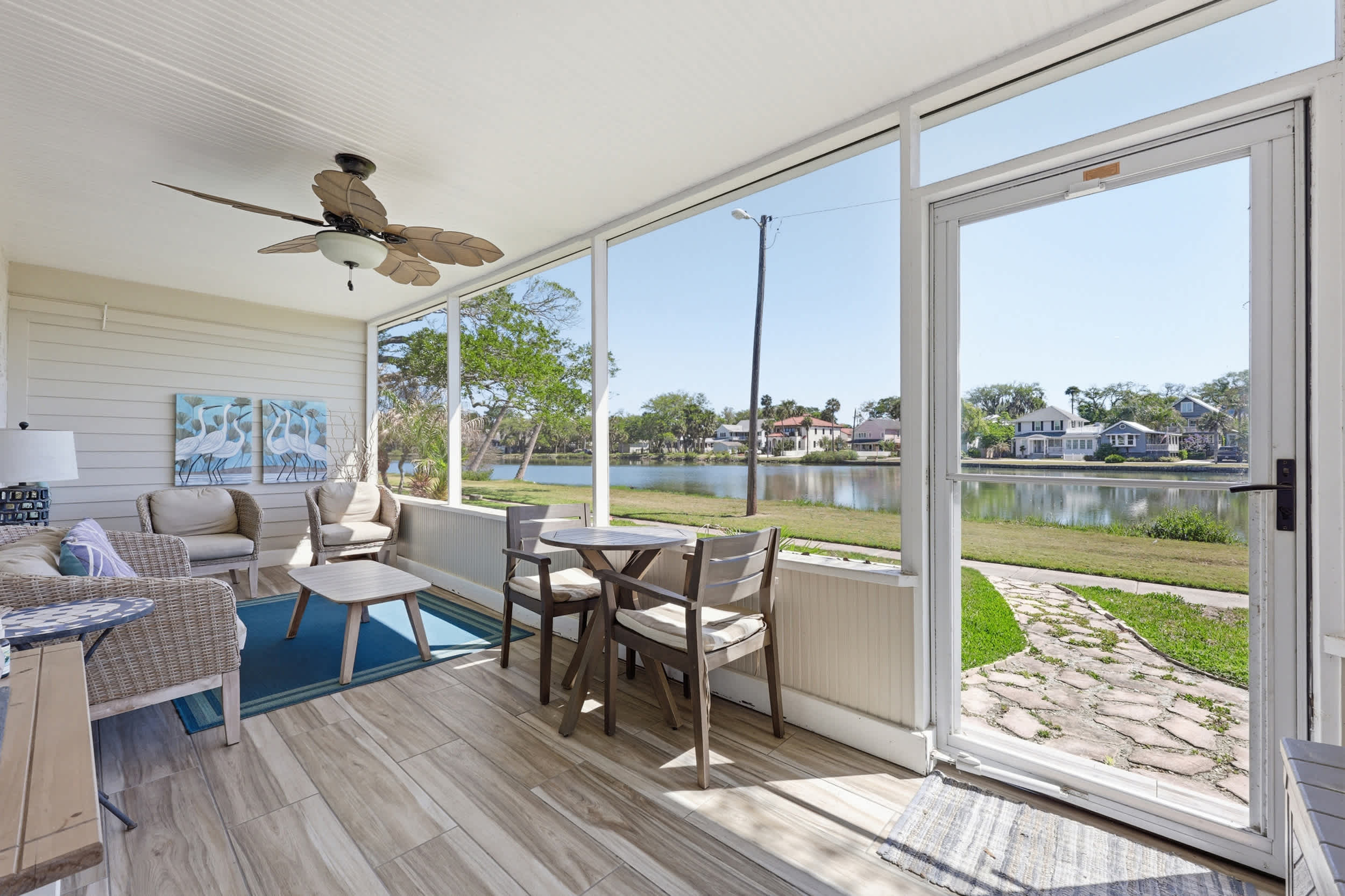 Your favorite seat on vacation is waiting on the patio