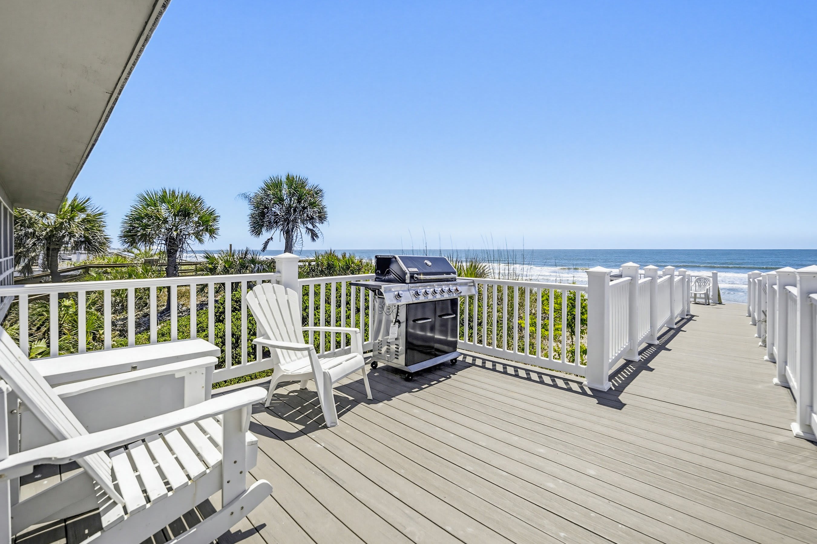Back Deck with Boardwalk and Grill