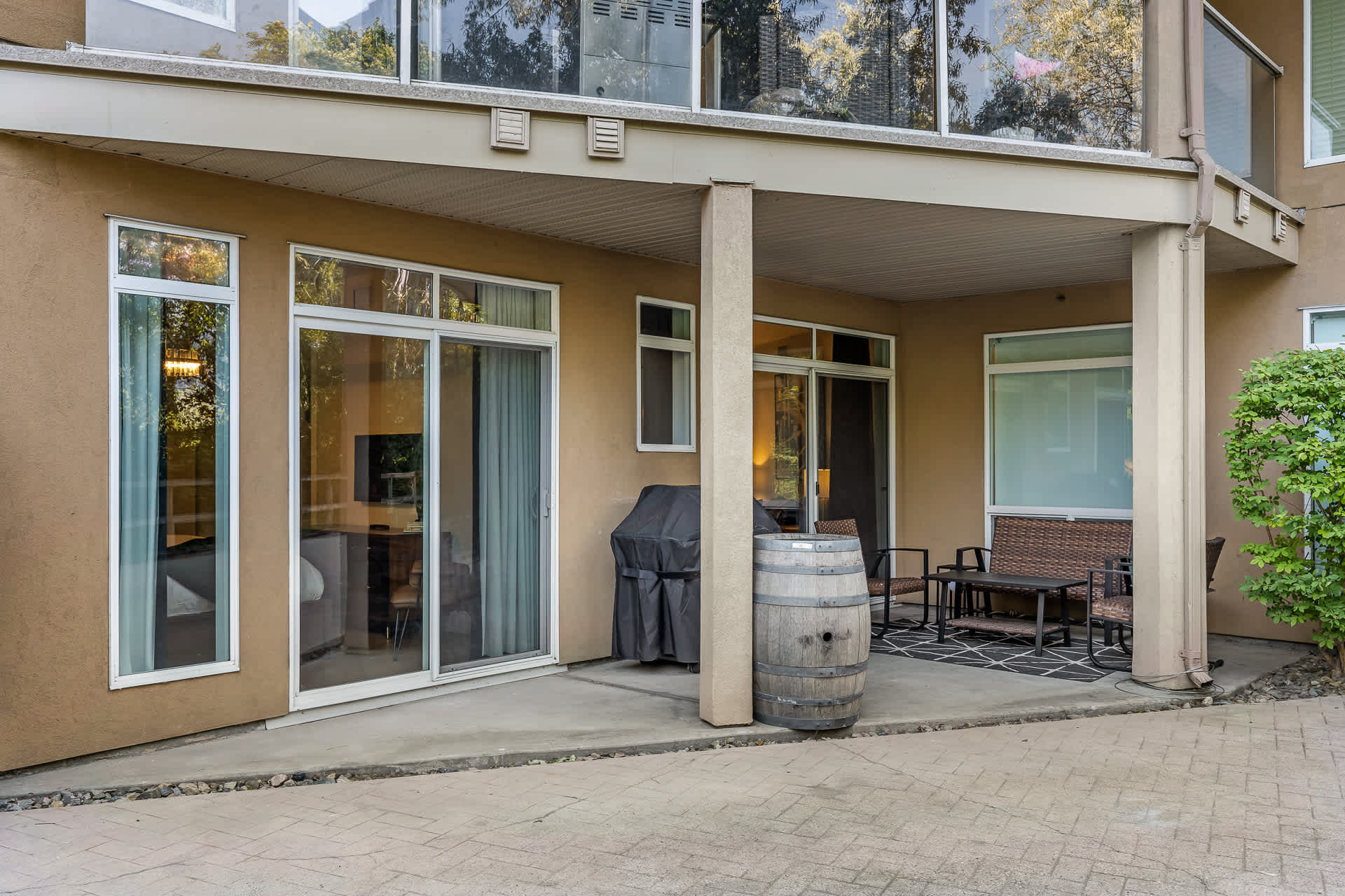 Patio | Discovery Bay 108 in Kelowna, British Columbia by Luxus Vacation Properties