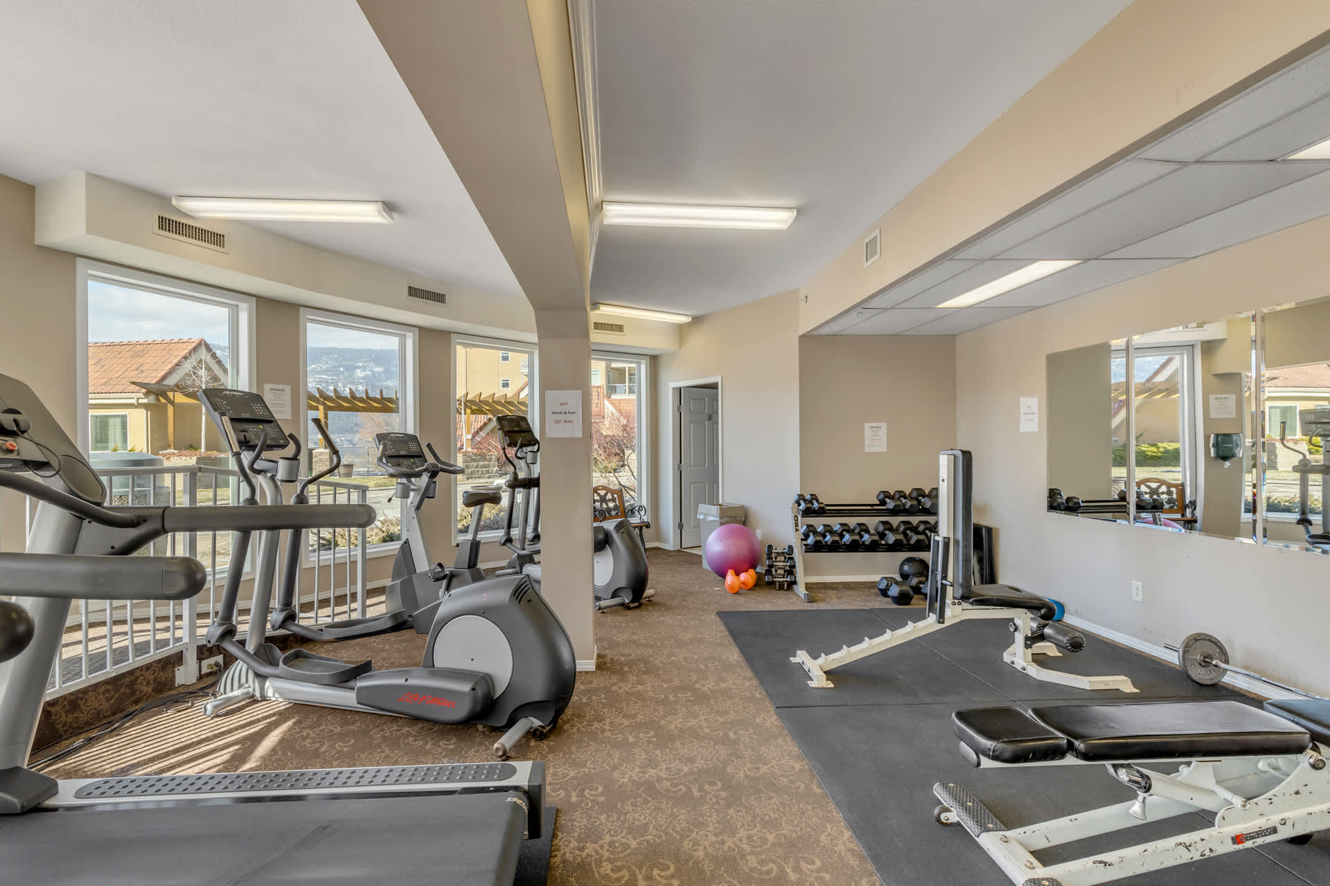 Gym | Discovery Bay 108 in Kelowna, British Columbia by Luxus Vacation Properties