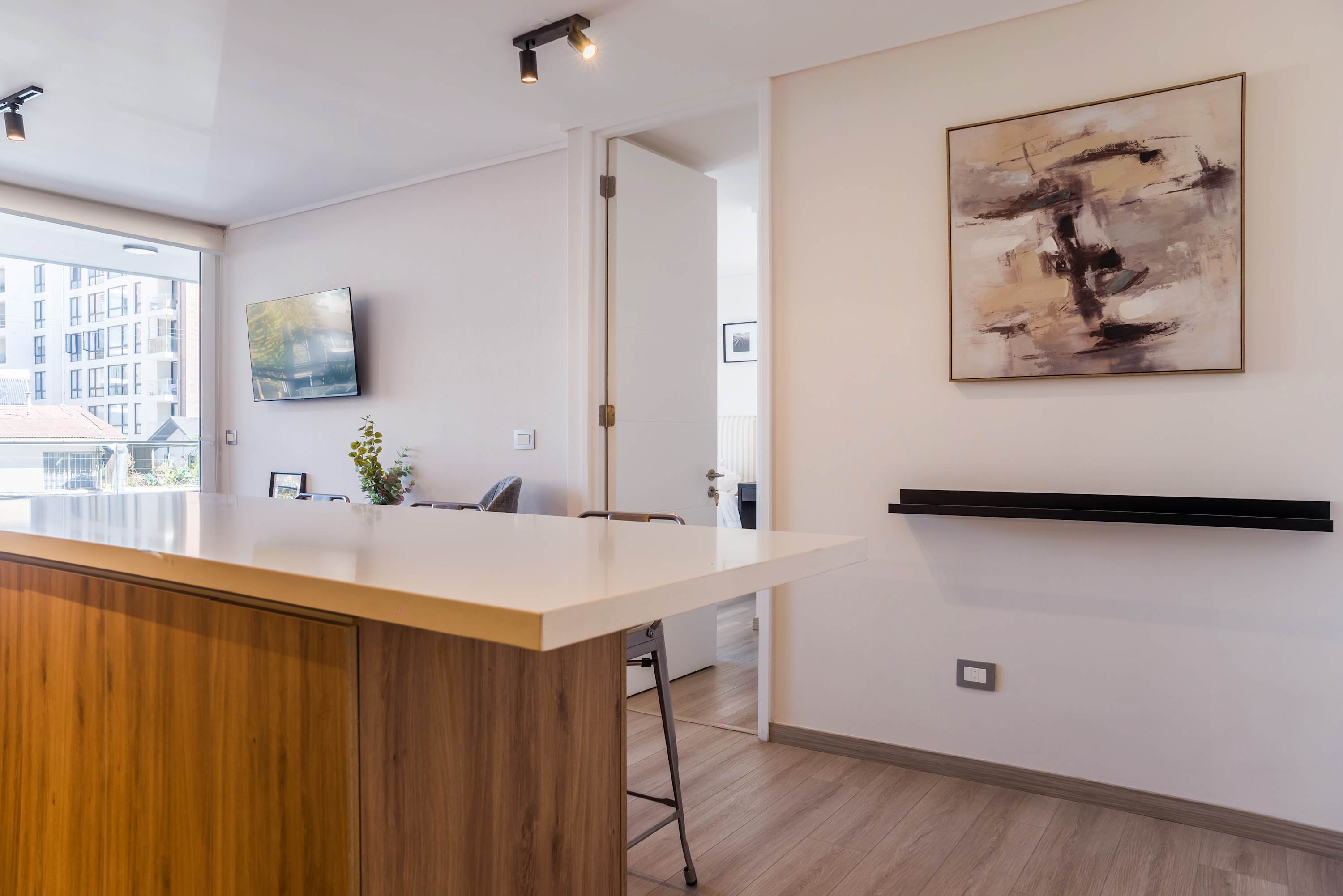 Modern Studio in Las Condes with Gym & BBQ
