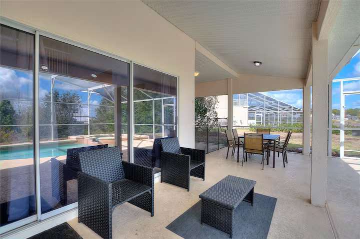 Spacious home with private pool & hot tub