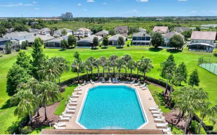 Spacious home with private pool & hot tub