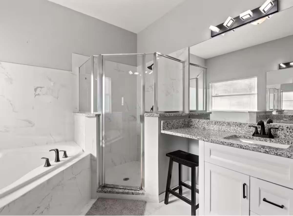 Spacious home with private pool & hot tub