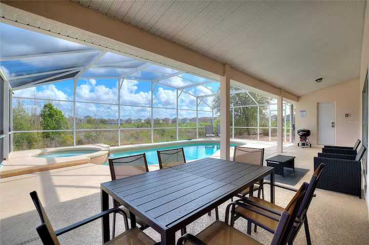 Spacious home with private pool & hot tub