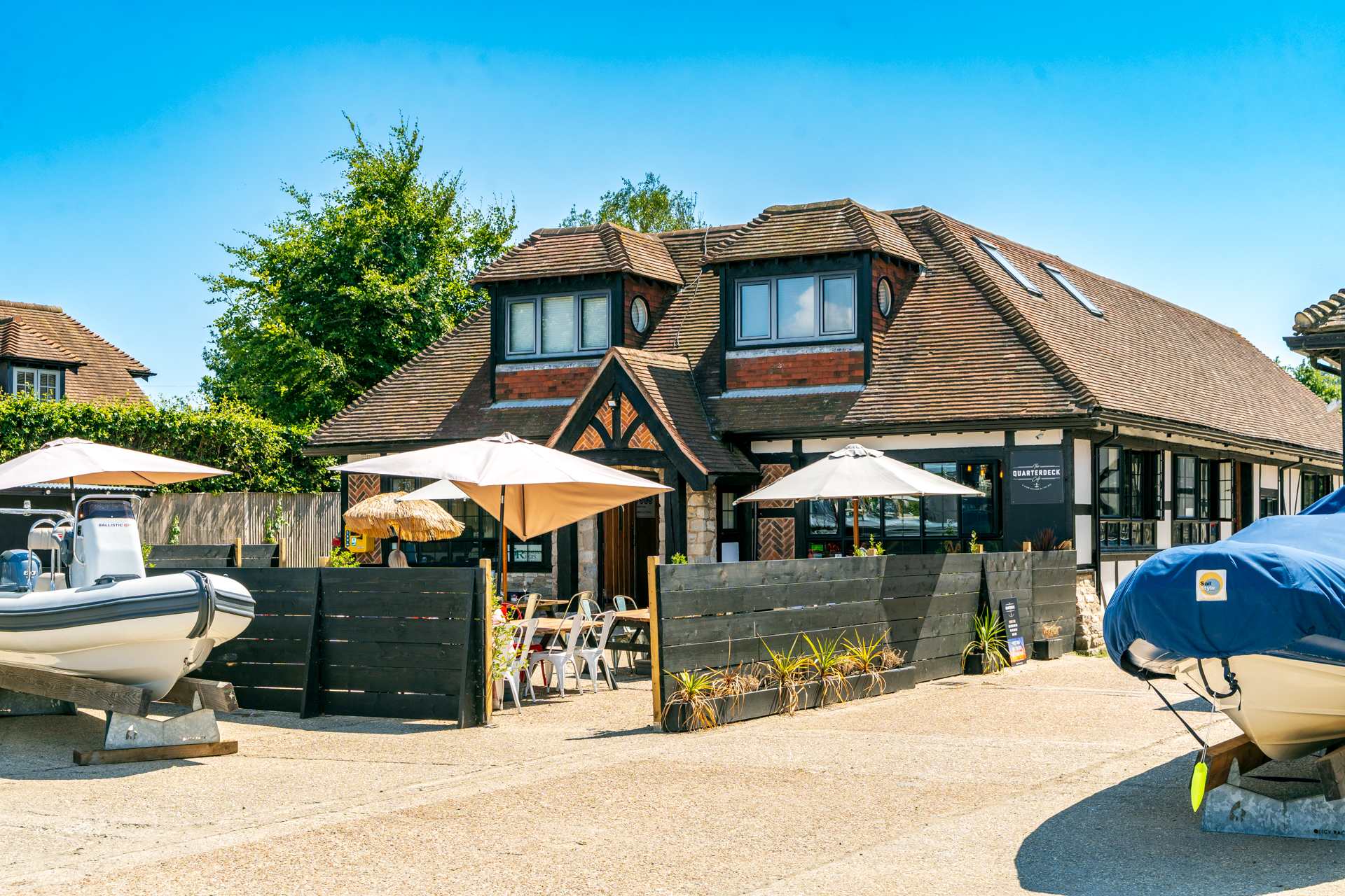 The Quarterdeck Cafe is just a 10 minute walk away