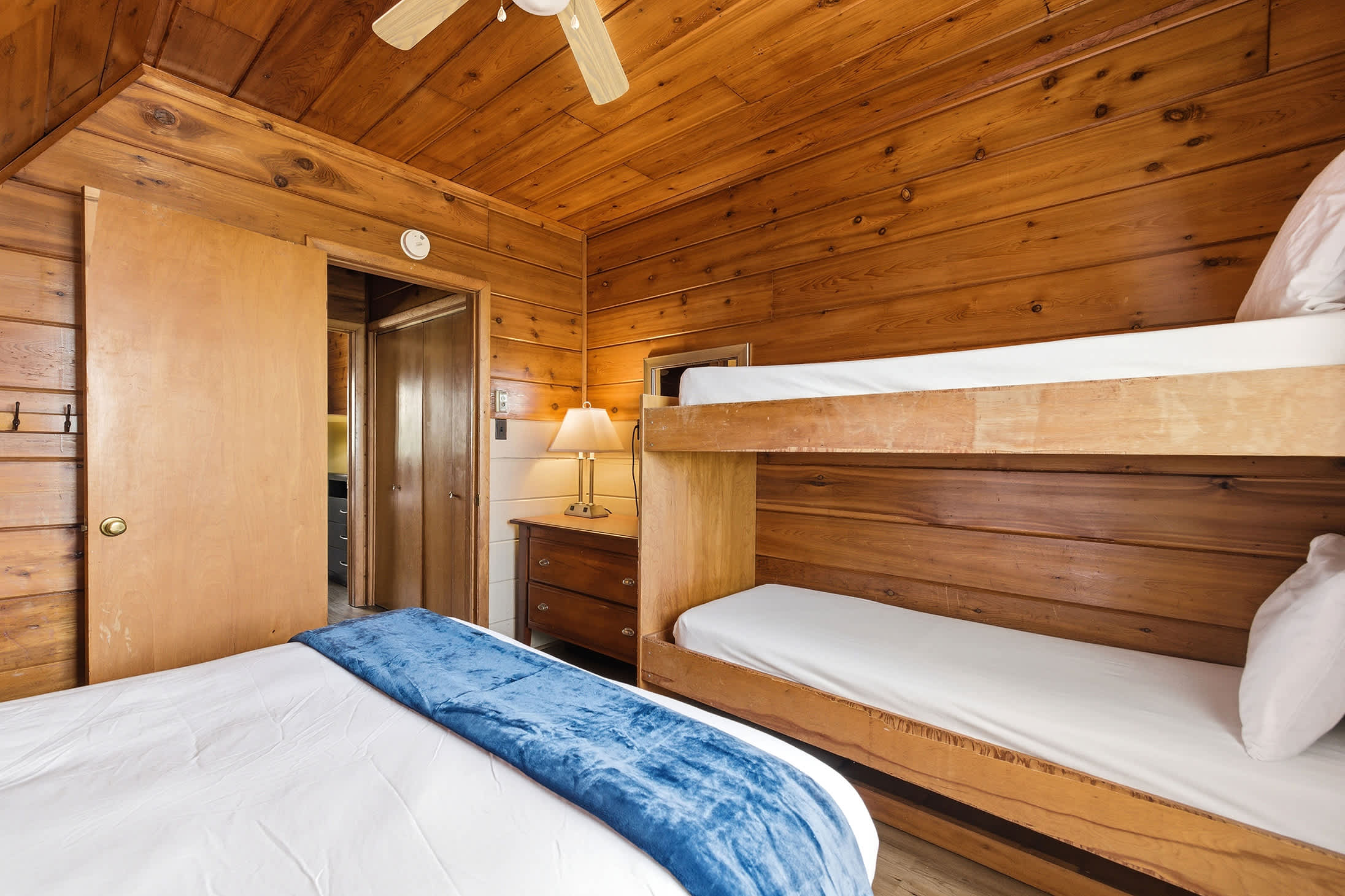 Chalet charm and comfortable sleeping spaces make every stay feel easy.