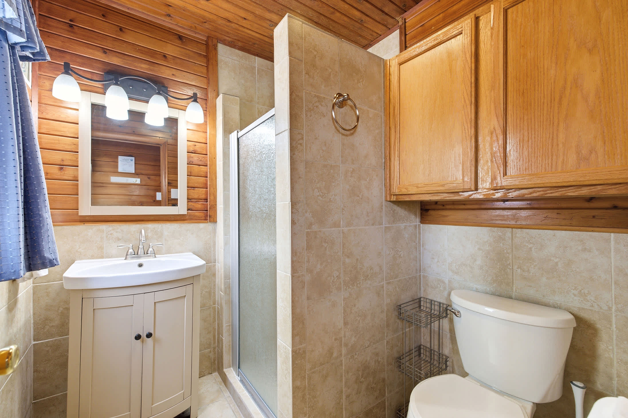 Soft lighting and warm wood tones make winding down feel effortless.