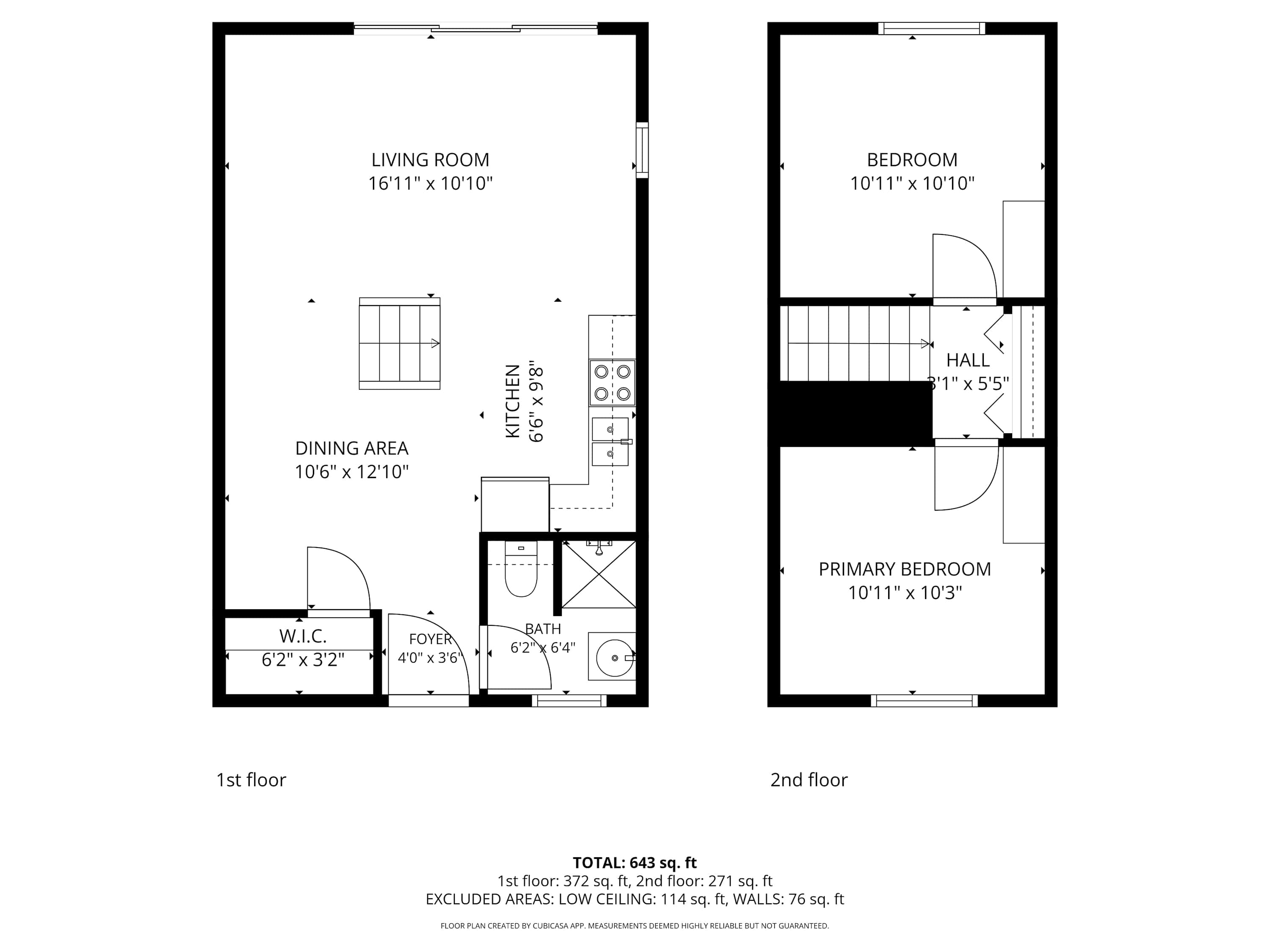 Chalet 25's Floor Plan Layout.