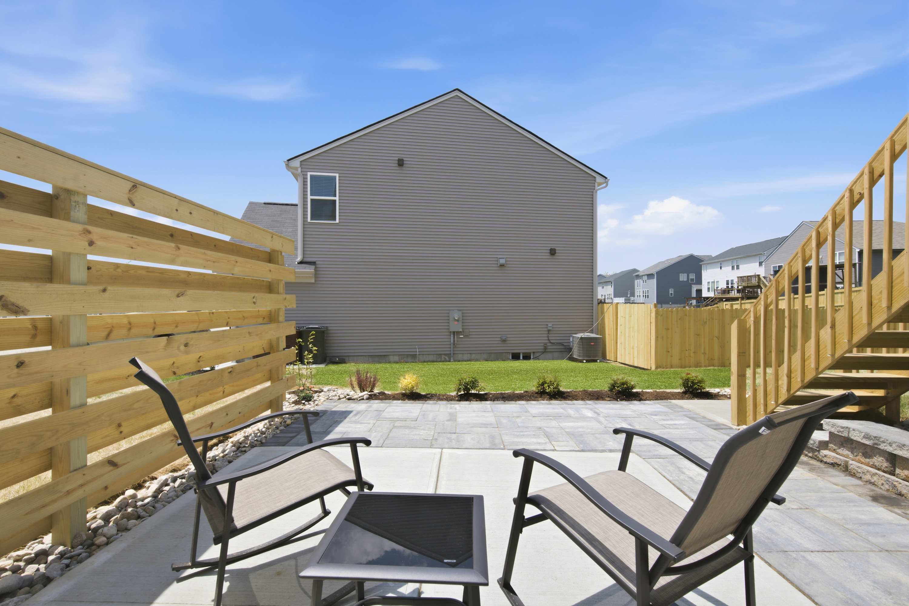 Lounge the day away in the sunshine on the back patio​