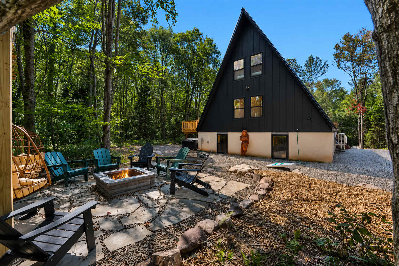 Spacious A-Frame | Hot Tub | Movie Room | Firepit