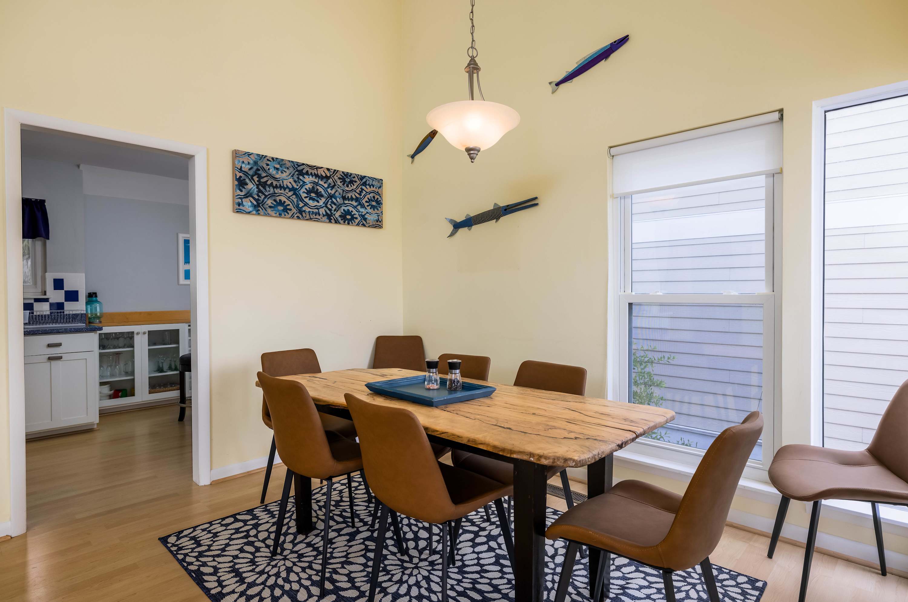 Open concept living room and dining room