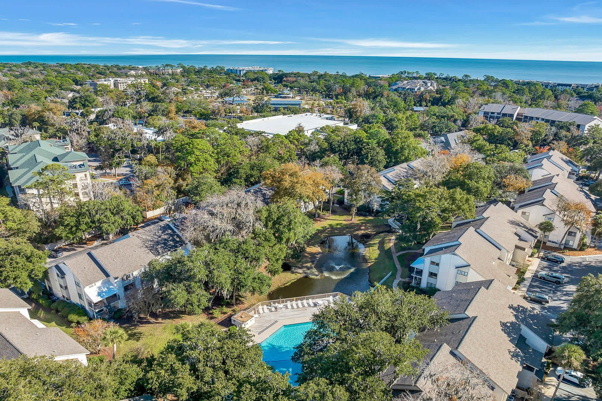 Aerial view of Springwood Villas
