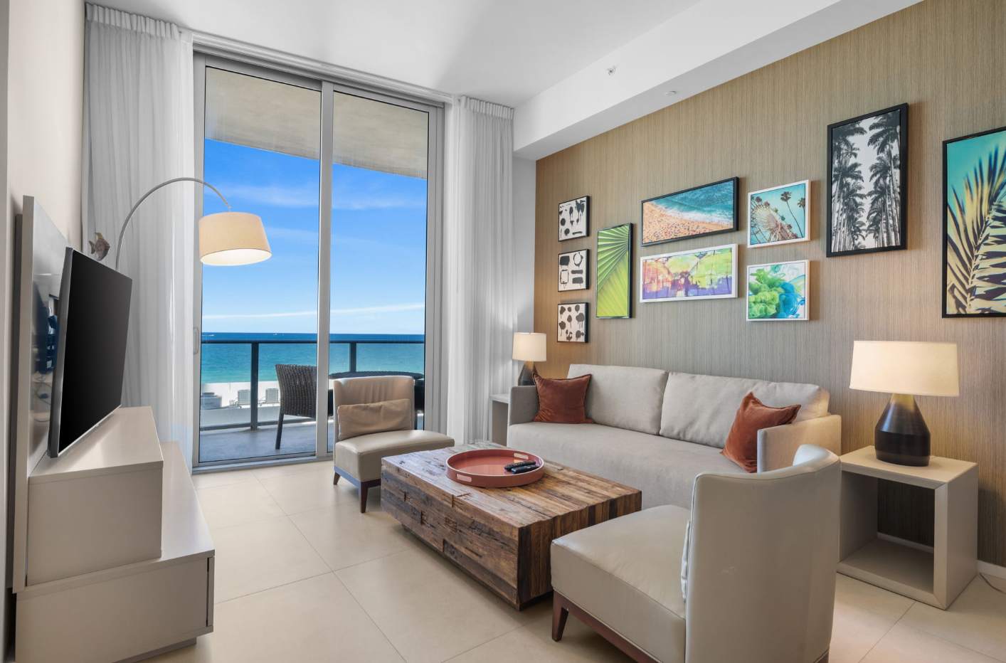 Beachfront Condo Front Oceanview Balcony and Pools