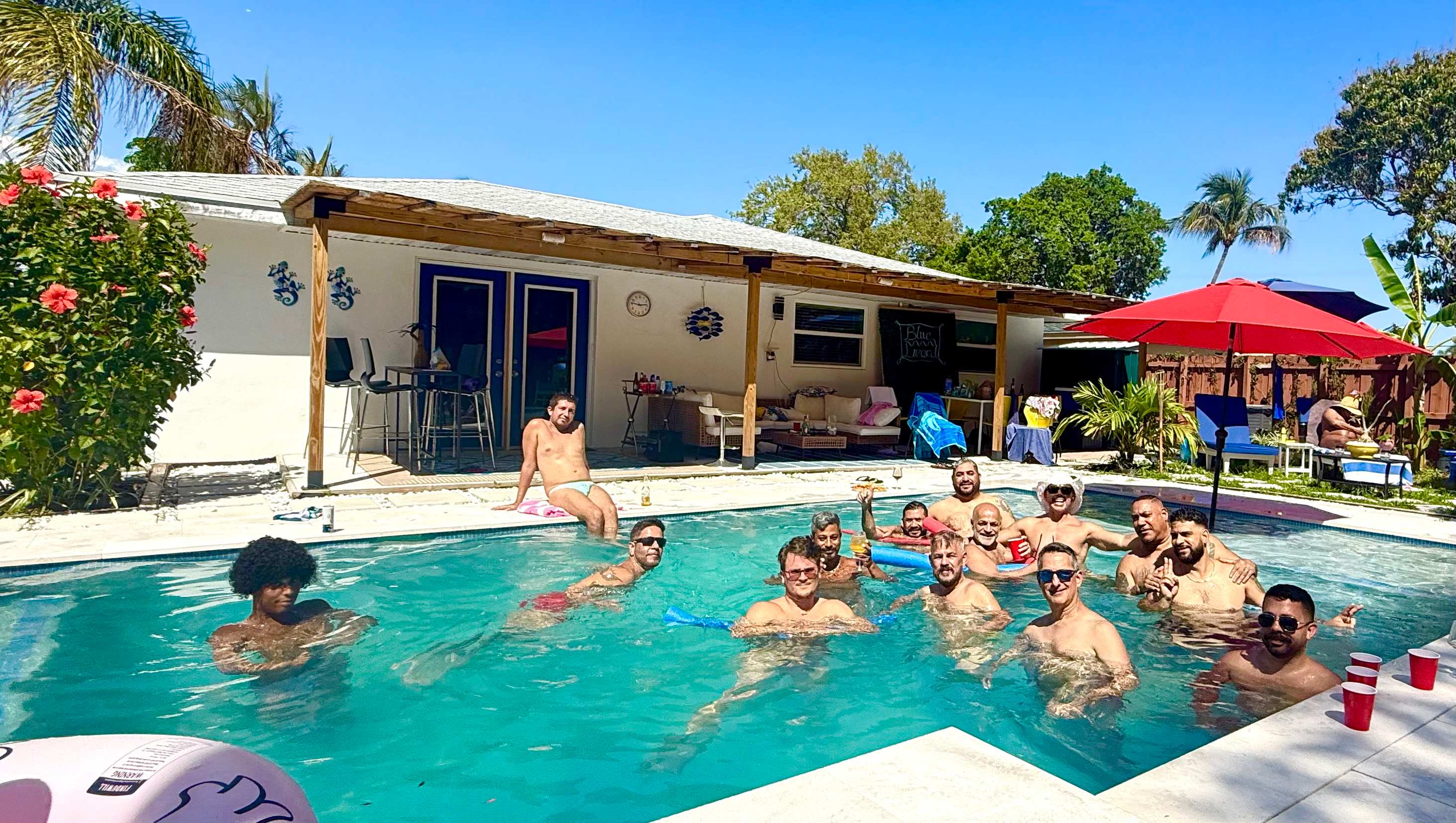 Men Only Nude Optional | Heated Pool & Spa | Breeze Room at BlueLizard