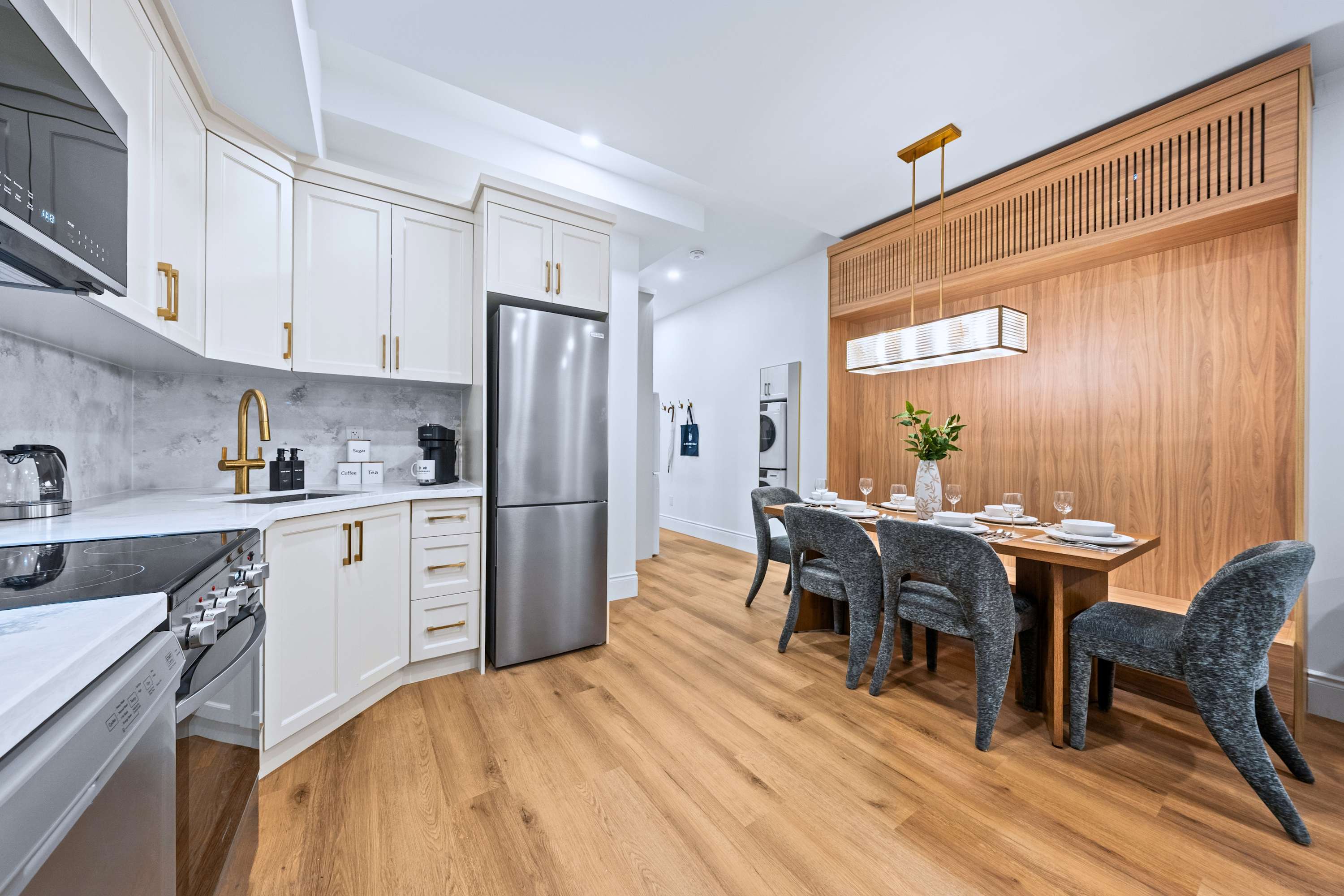 Kitchen and dining area where meals come together and moments are easily shared