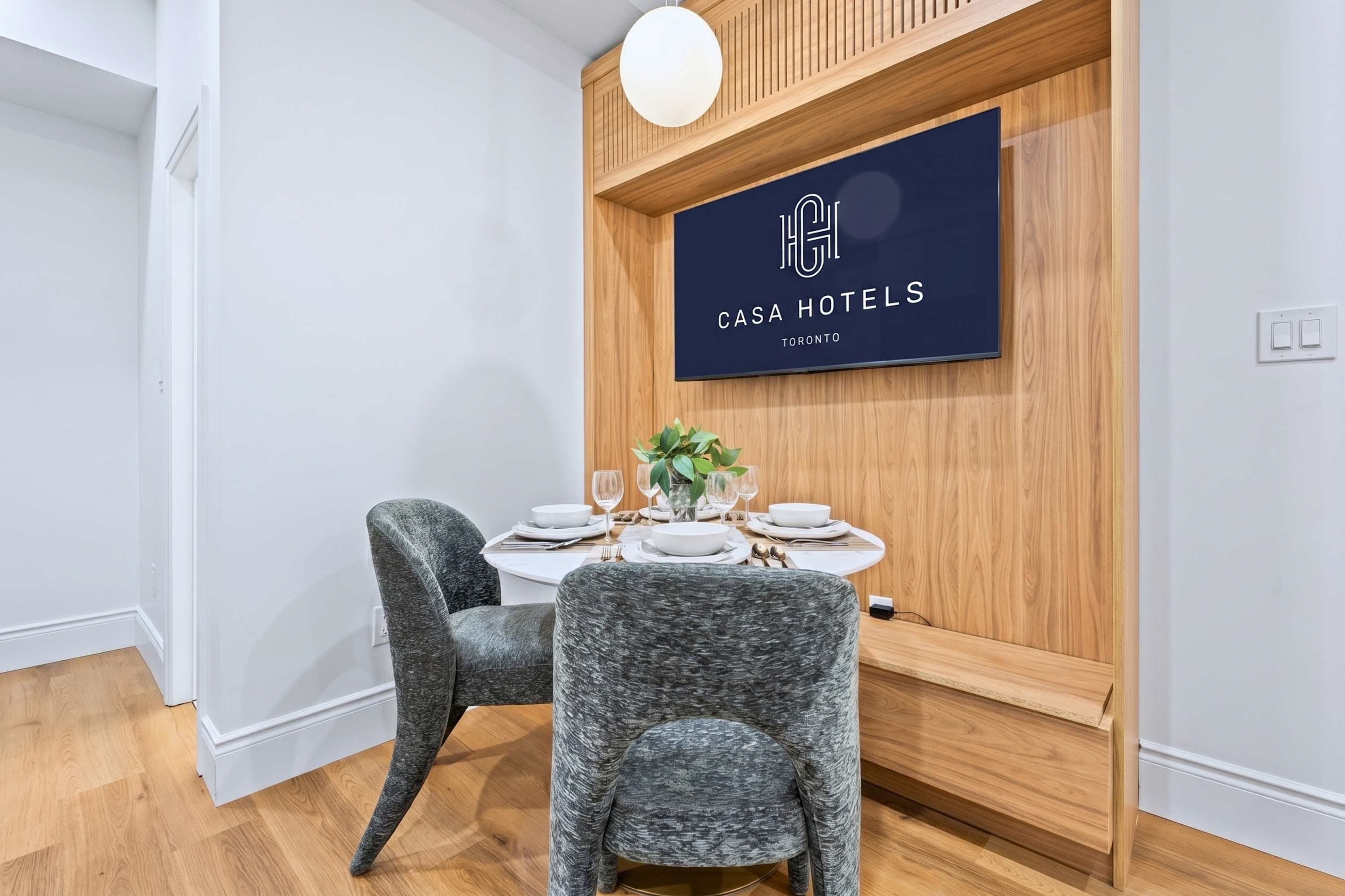 Gather together and enjoy meals in the dining area.