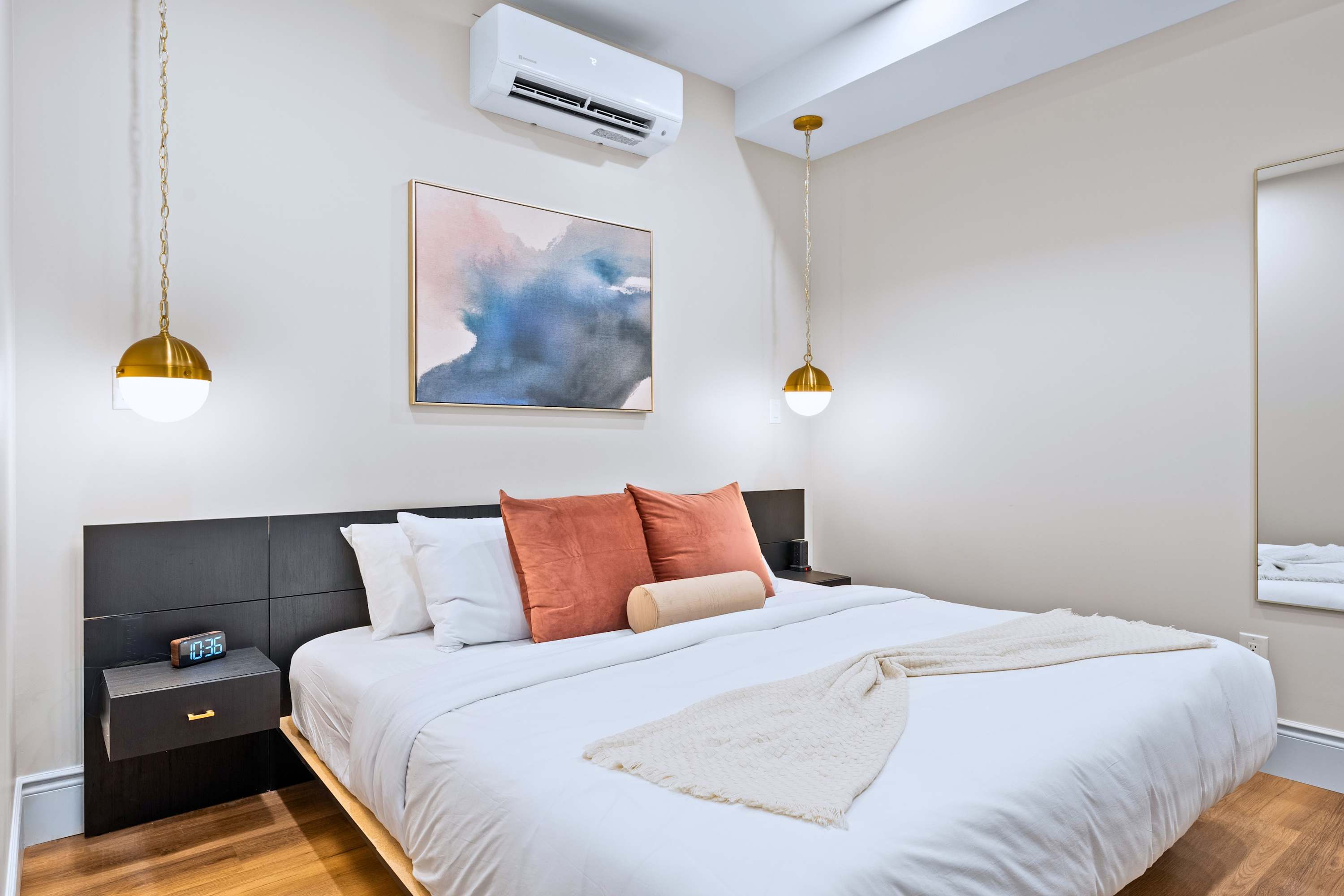 Comfortable bedroom thoughtfully designed for a restful stay.